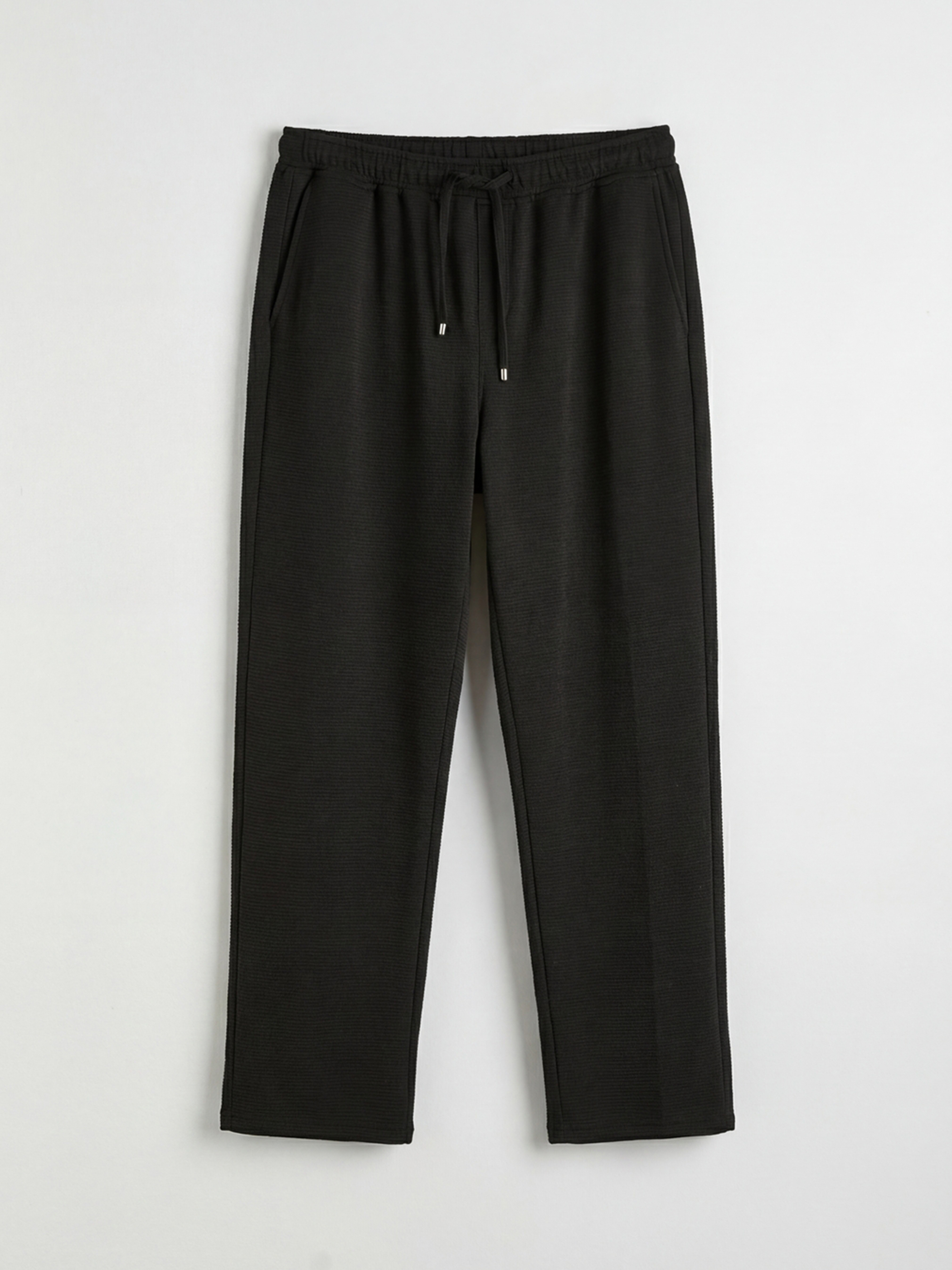 Regular Fit Textured Men's Trousers-4