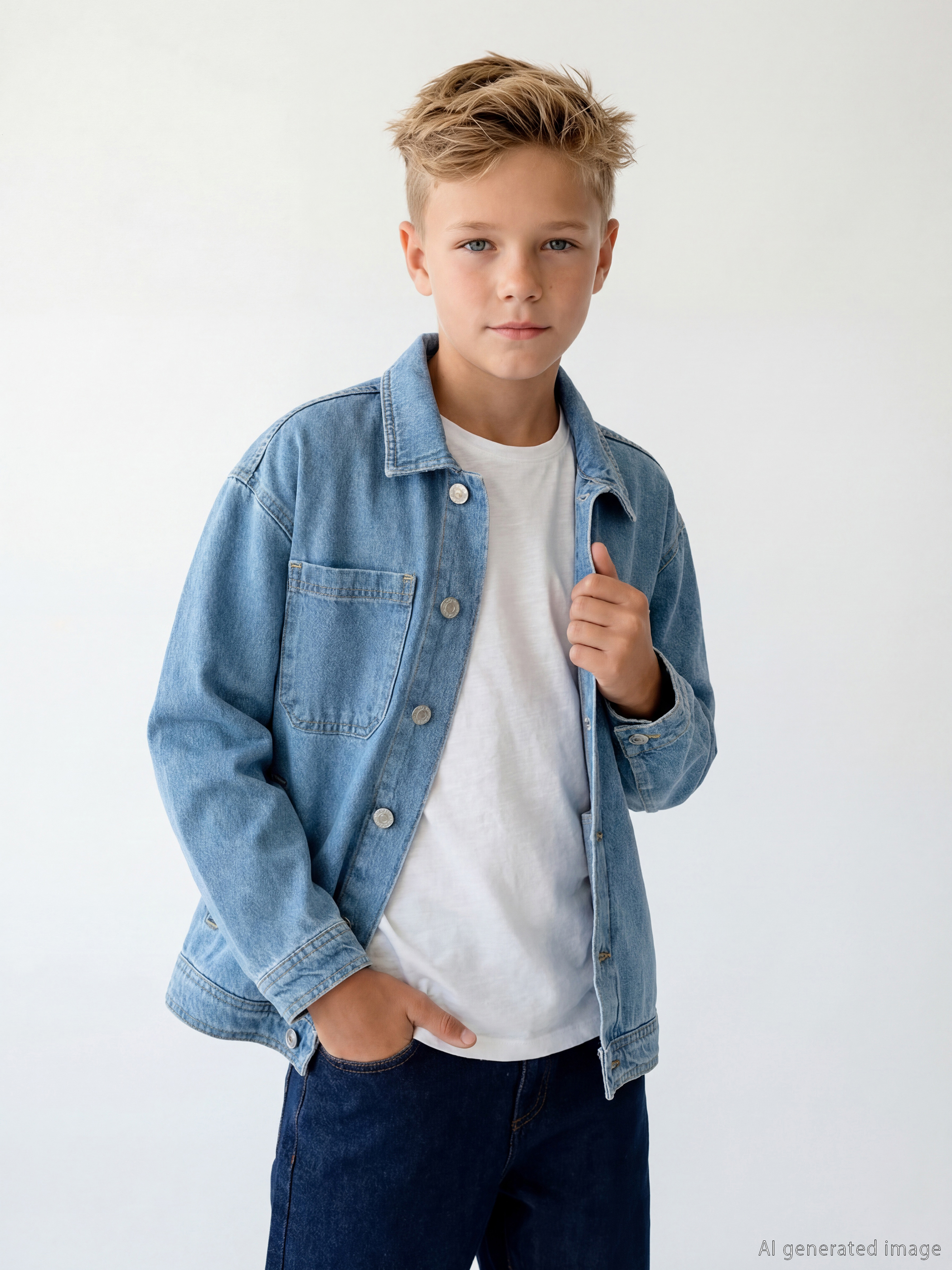 LCW Kids Erkek Çocuk Jean Ceket - S69415Z4-311