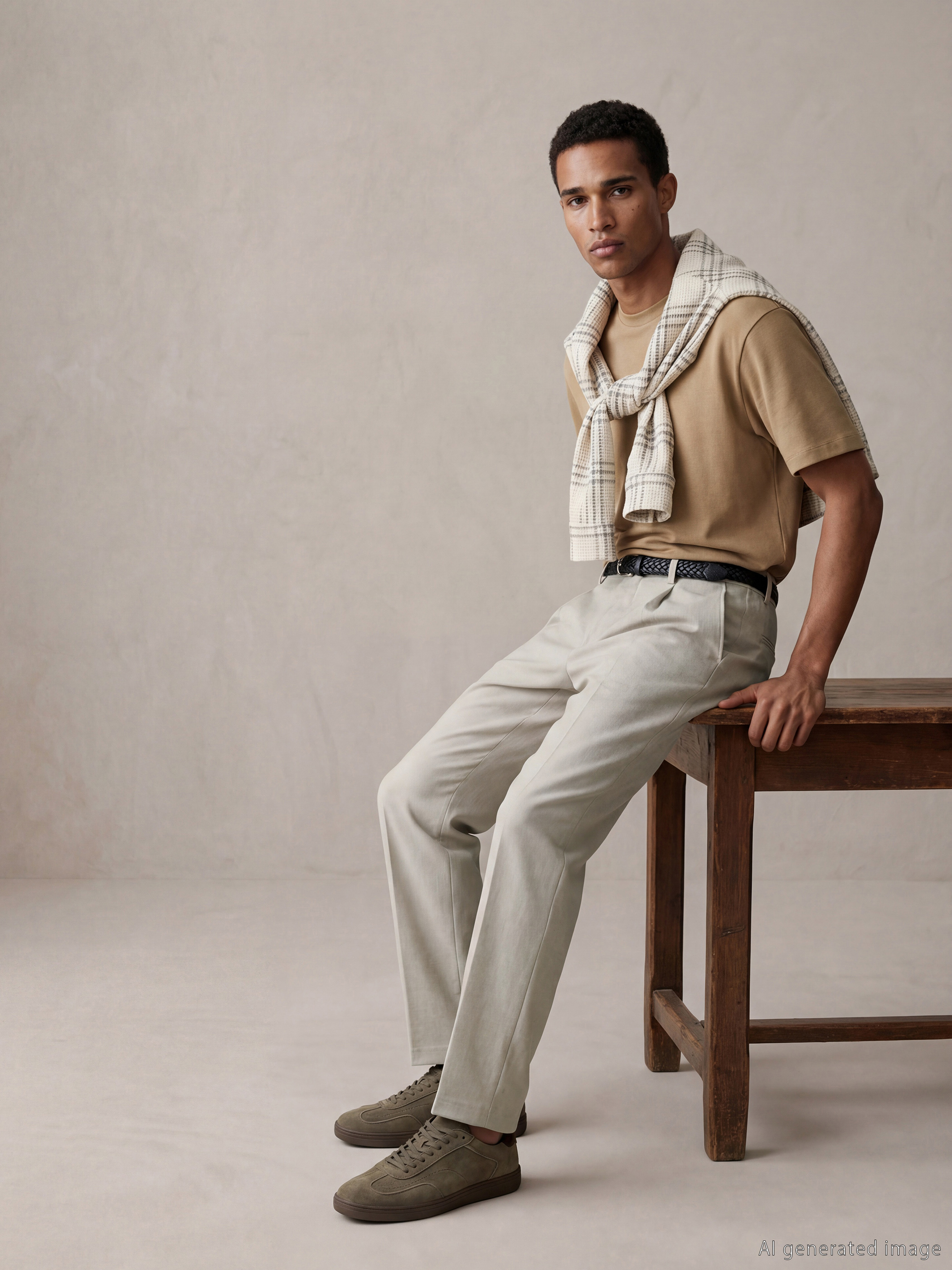 Men's Loose Fit Trousers-1