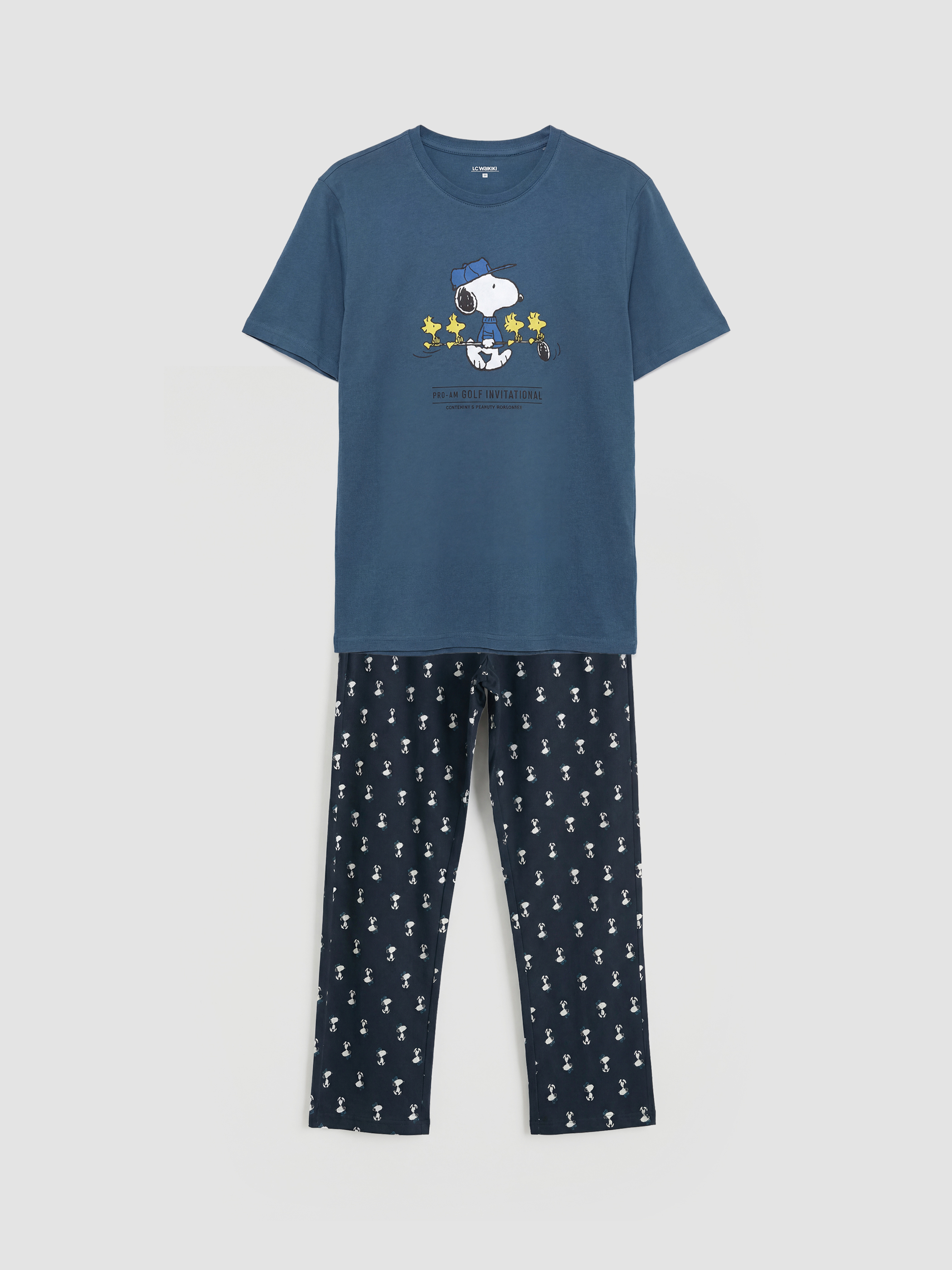 LC WAIKIKI  Regular Fit Snoopy Baskılı Erkek Pijama Takımı - S69560Z8-LSJ