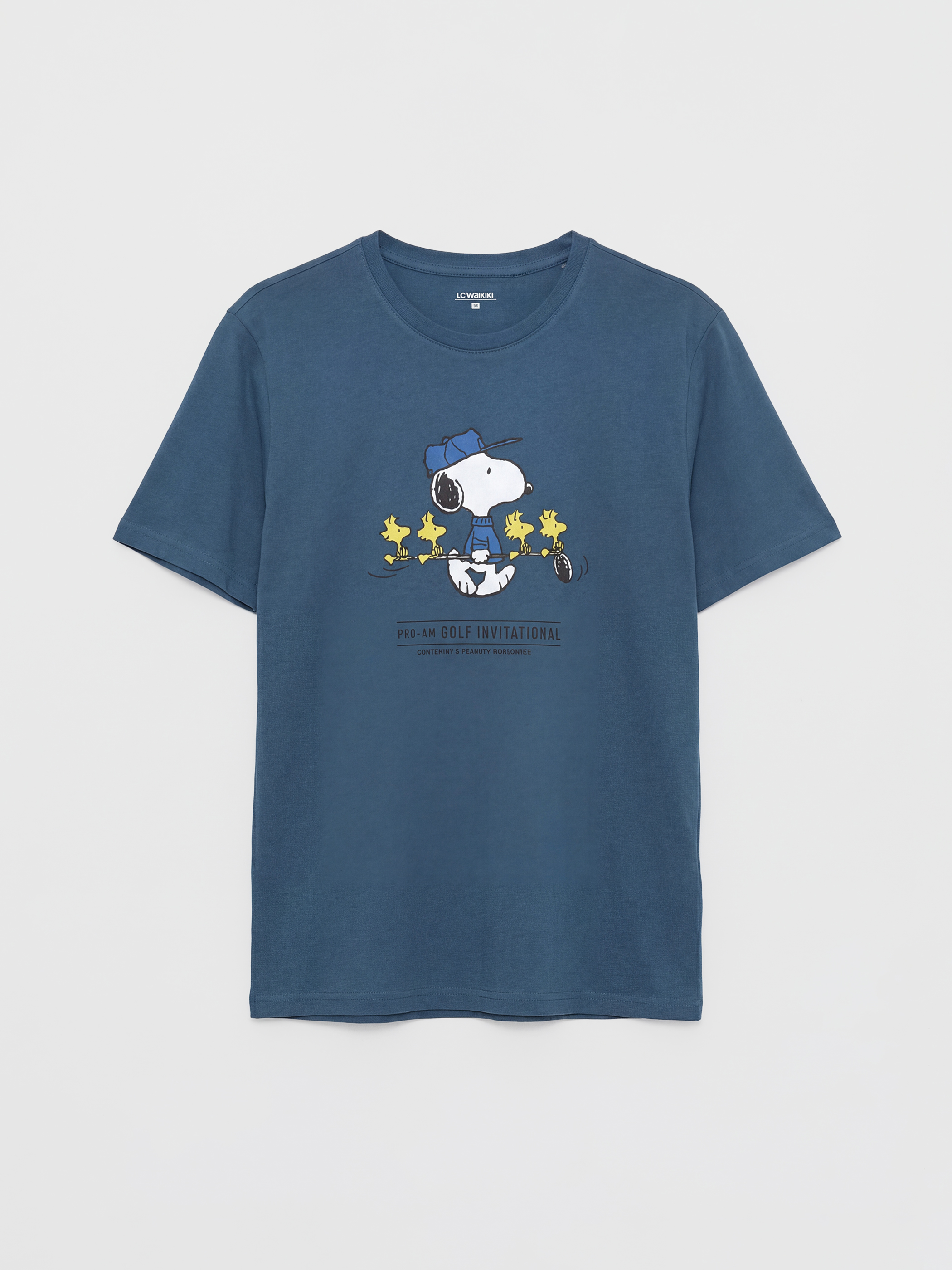 Lacivert  Regular Fit Snoopy Baskılı Erkek Pijama Takımı-1