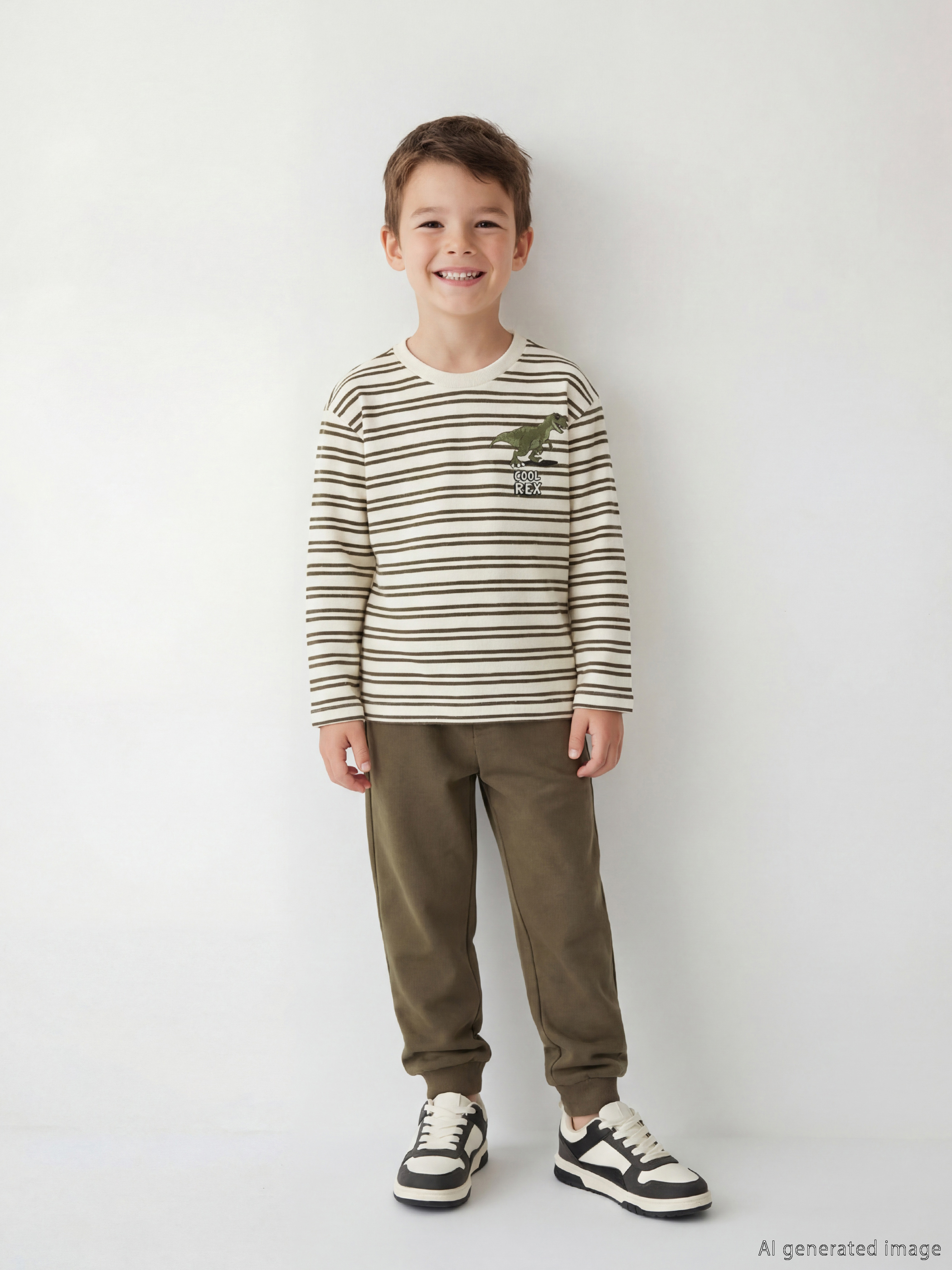 LCW Kids Nakışlı Erkek Çocuk Tişört ve Eşofman Alt - S69892Z1-LE4