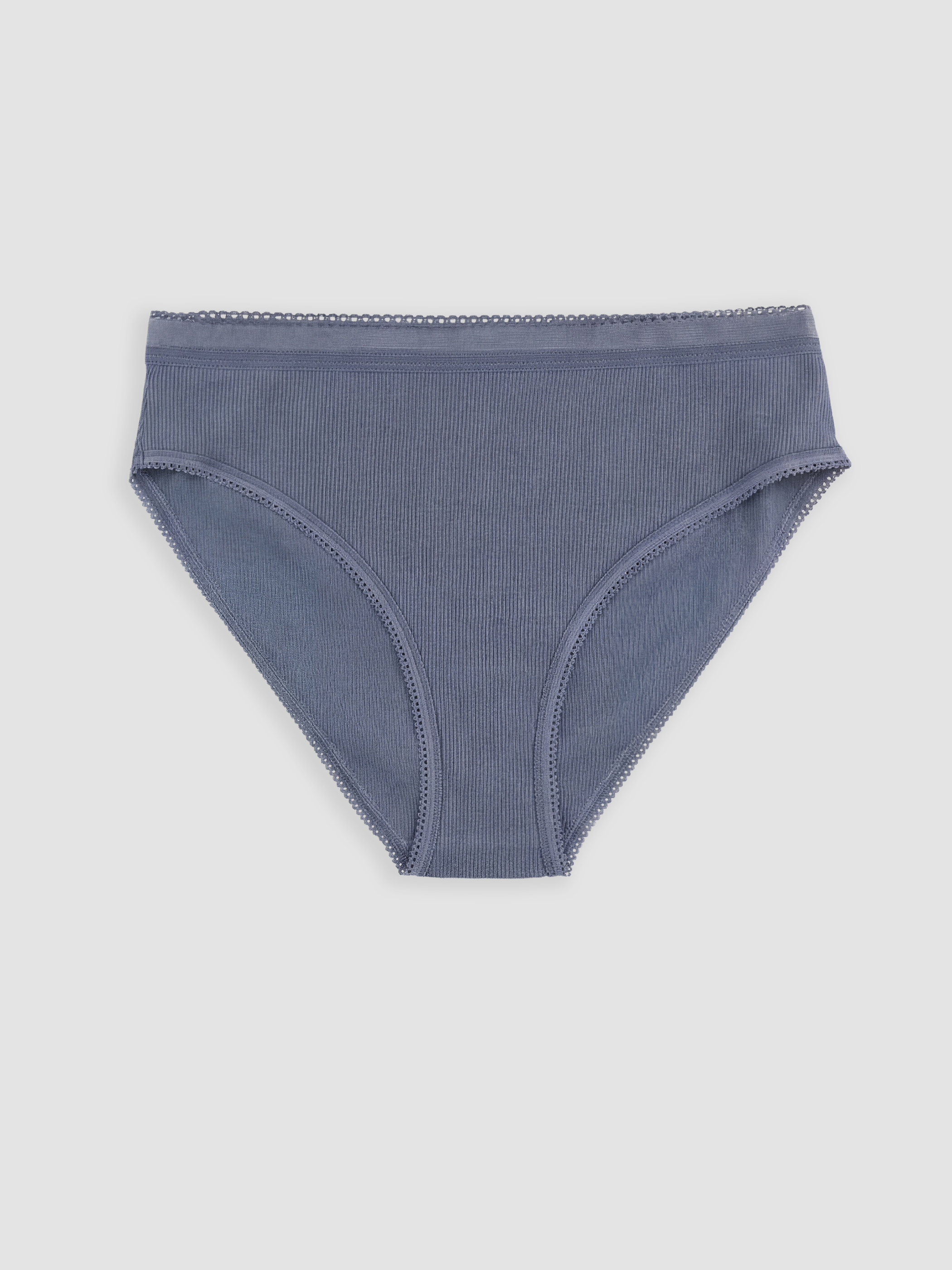 Ekru Dantel Detaylı Çiçekli Bikini Külot 2'li-1