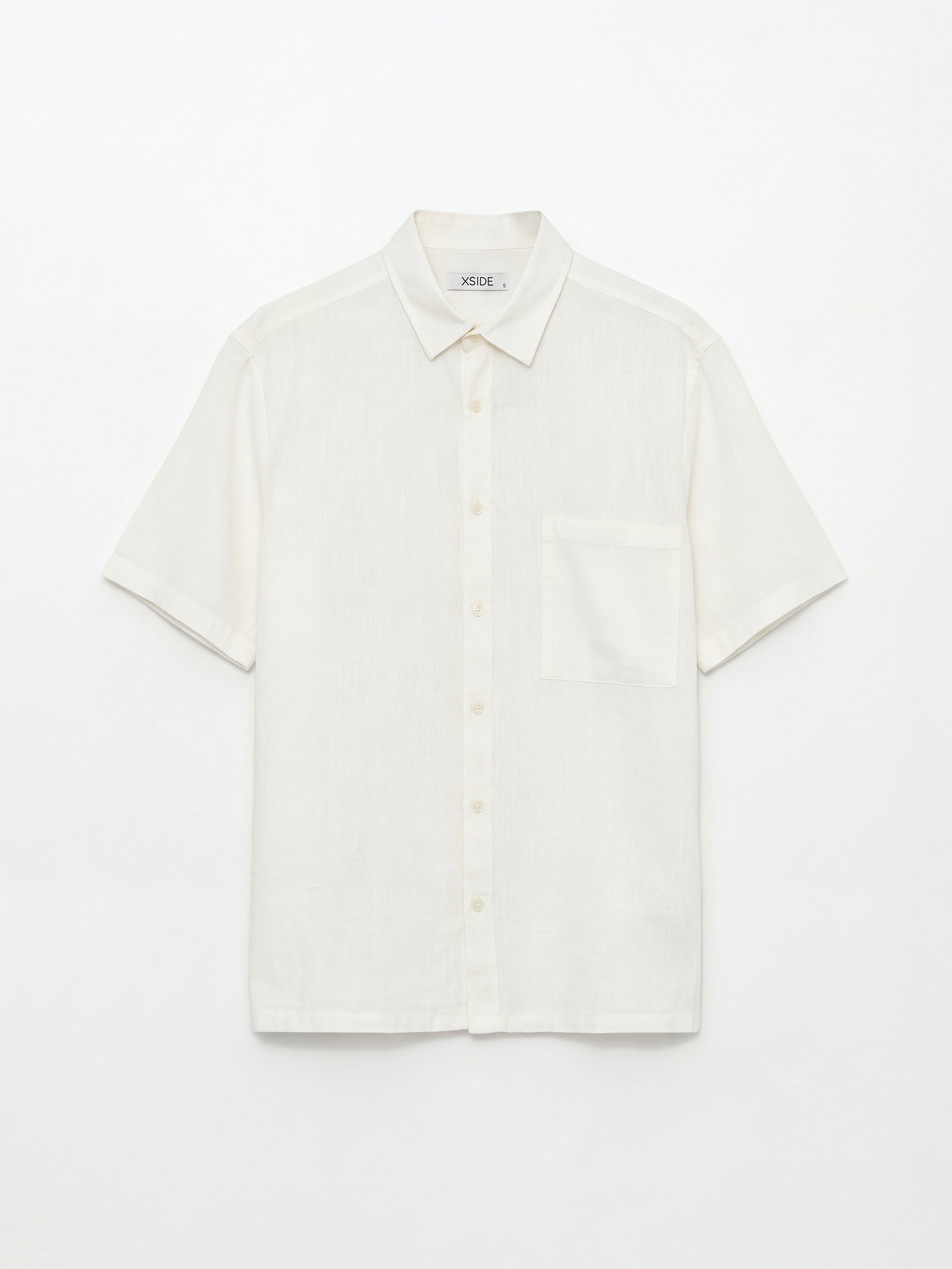 XSIDE Loose Fit Keten Görünümlü Erkek Gömlek - S6AB30Z8-EEW