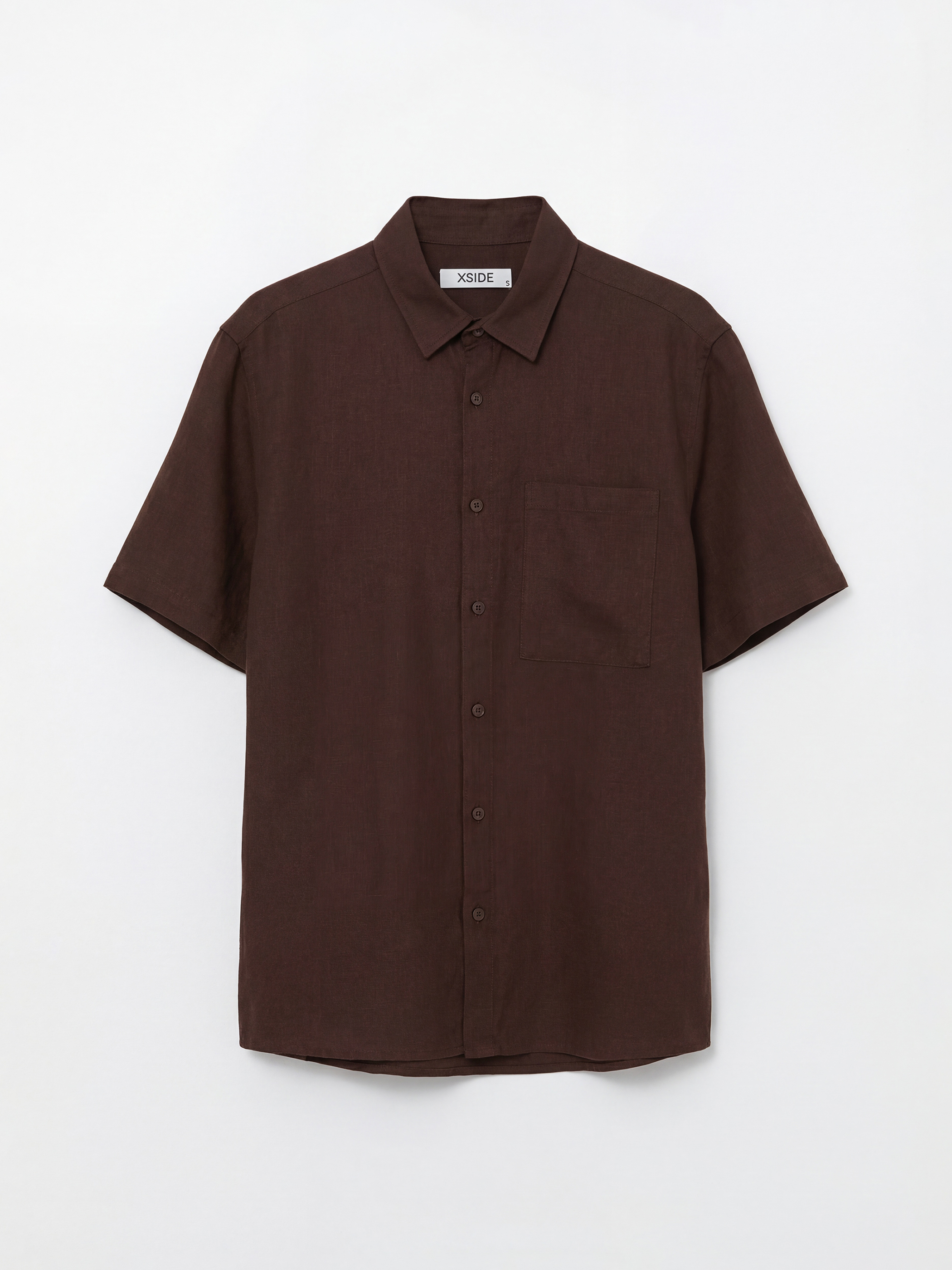 XSIDE Loose Fit Keten Görünümlü Erkek Gömlek - S6AB30Z8-HDT