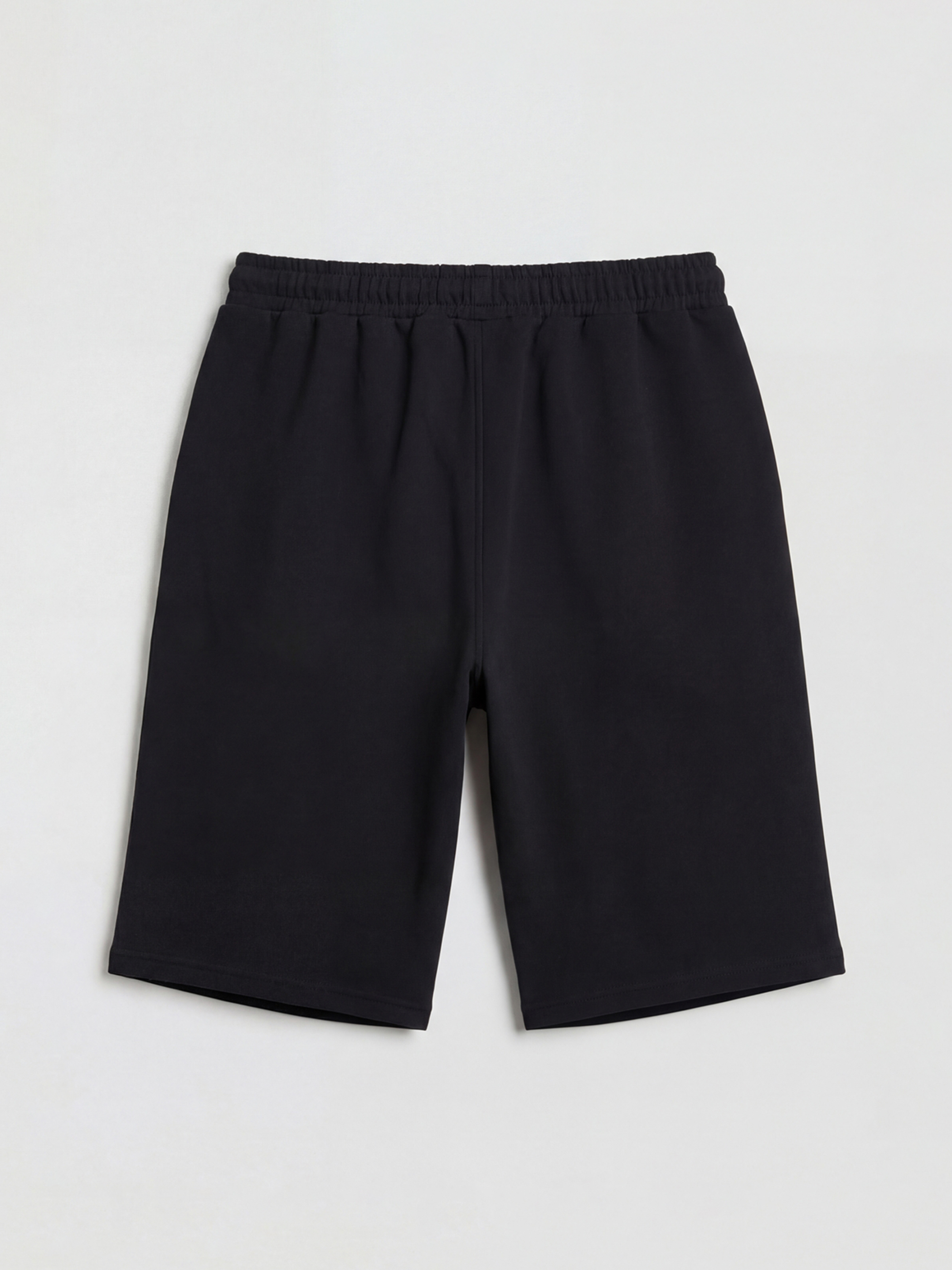 Siyah Beli Lastikli Erkek Çocuk Şort-1