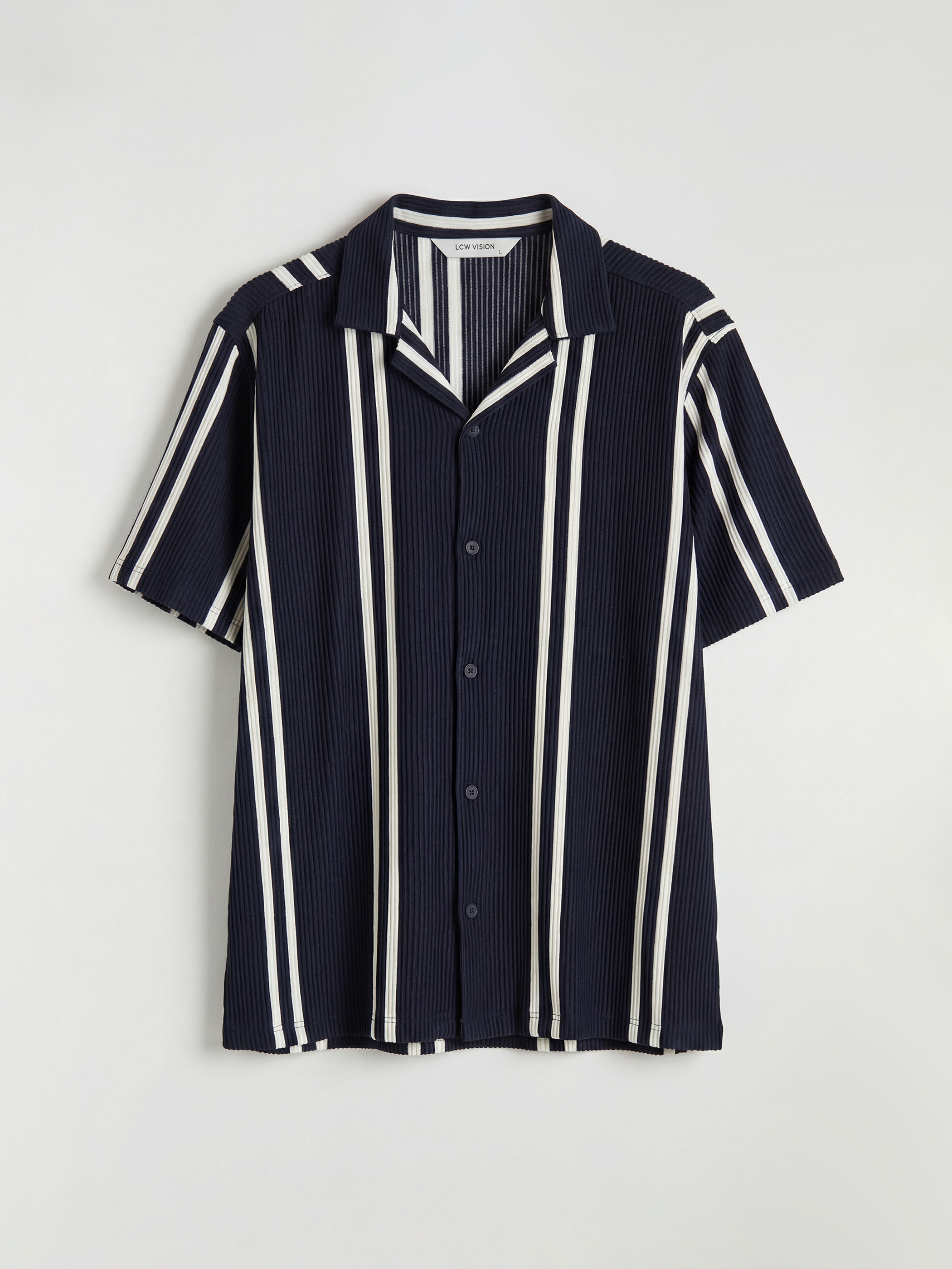 LCW Vision Regular Fit Çizgili Erkek Gömlek - S6AG47Z8-LGS