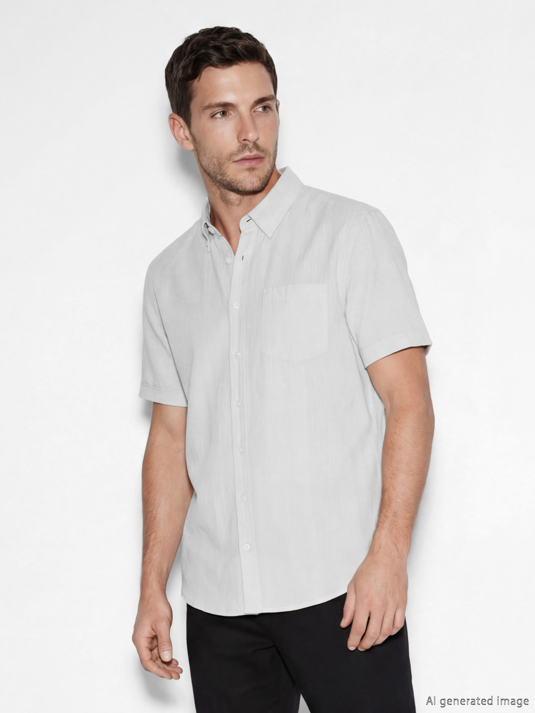 LCWAIKIKI Classic Regular Fit Armürlü Erkek Gömlek