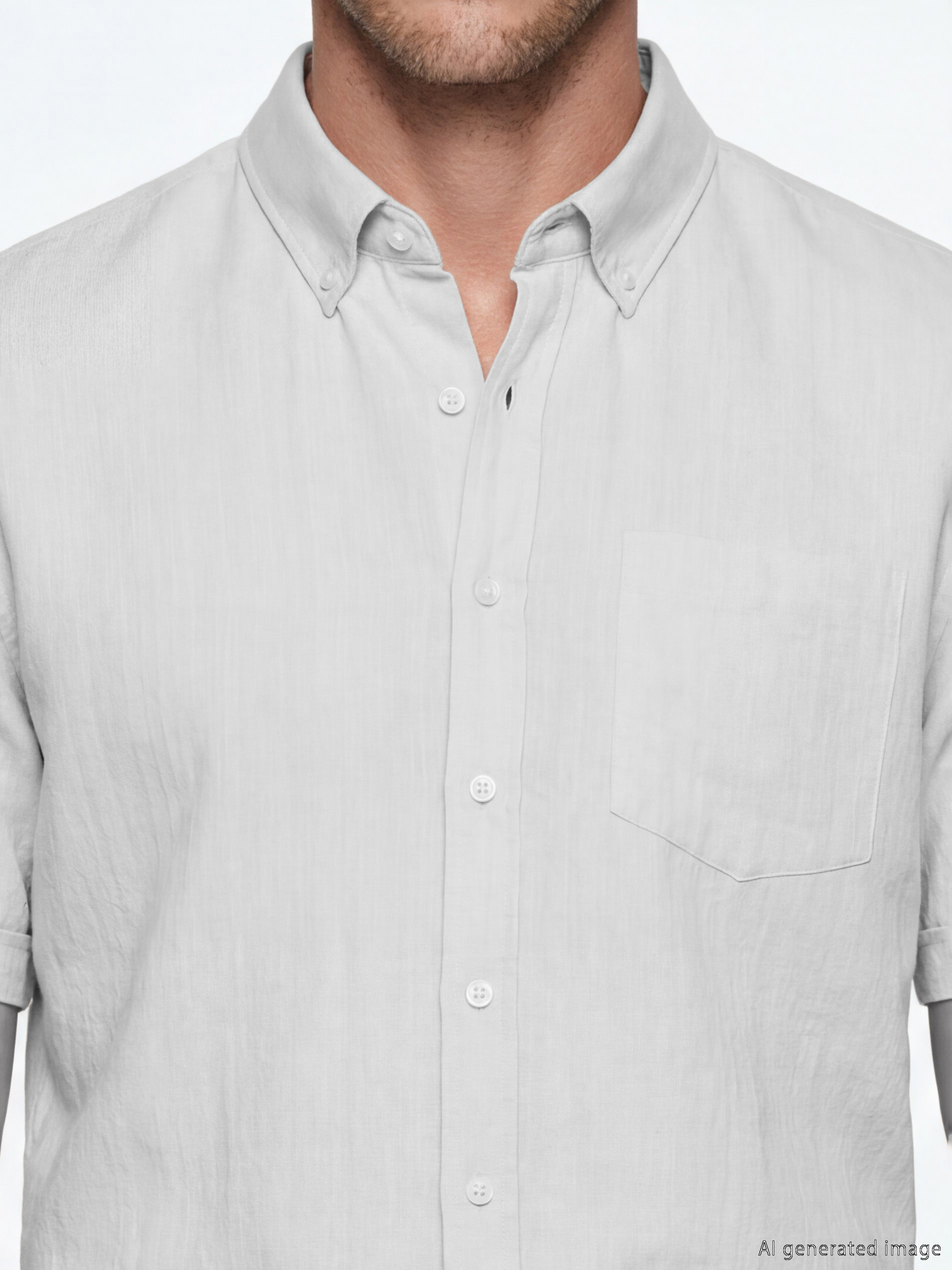 Regular Fit Dobby Men's Shirt-2