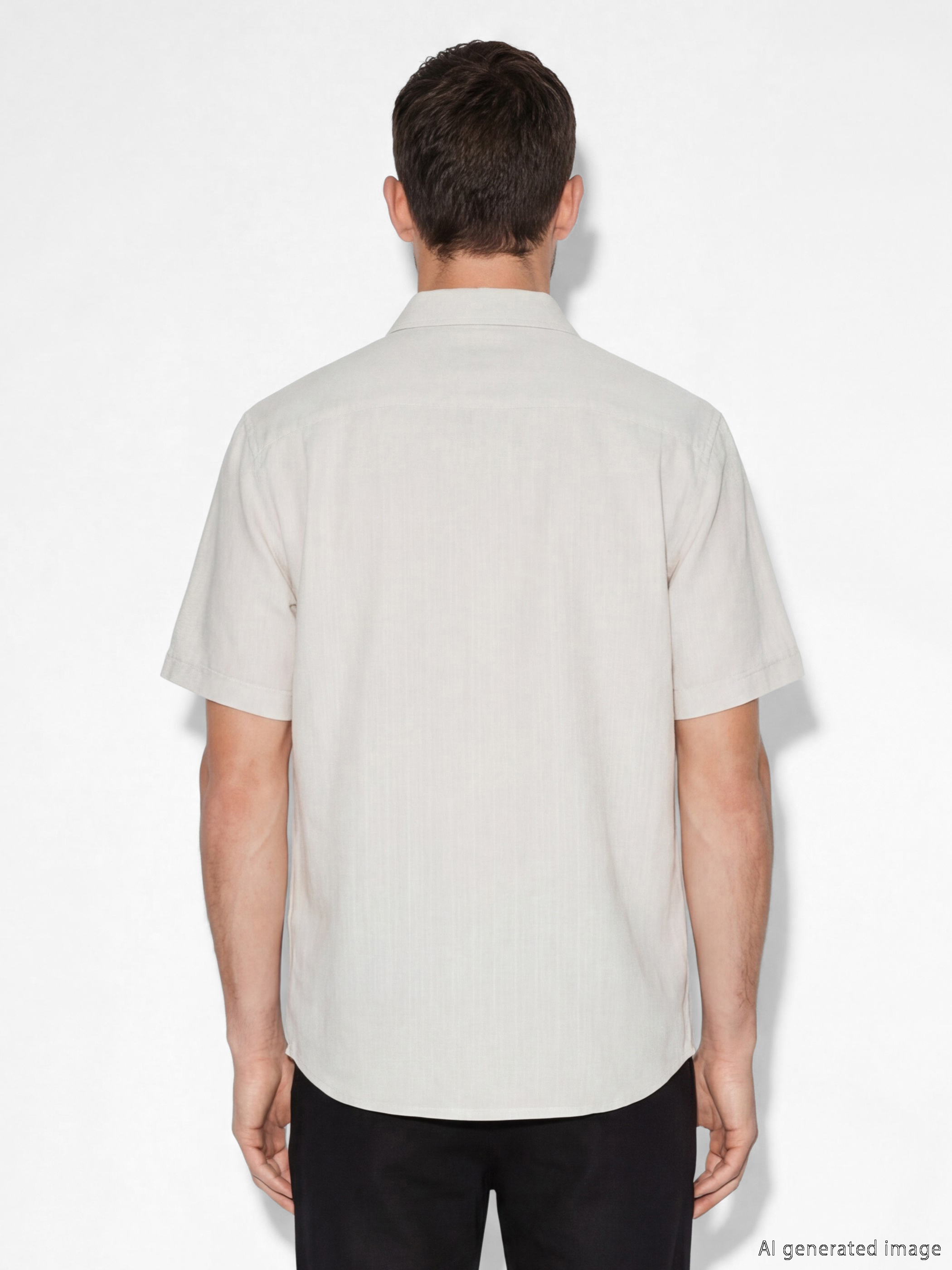 Regular Fit Dobby Men's Shirt-3