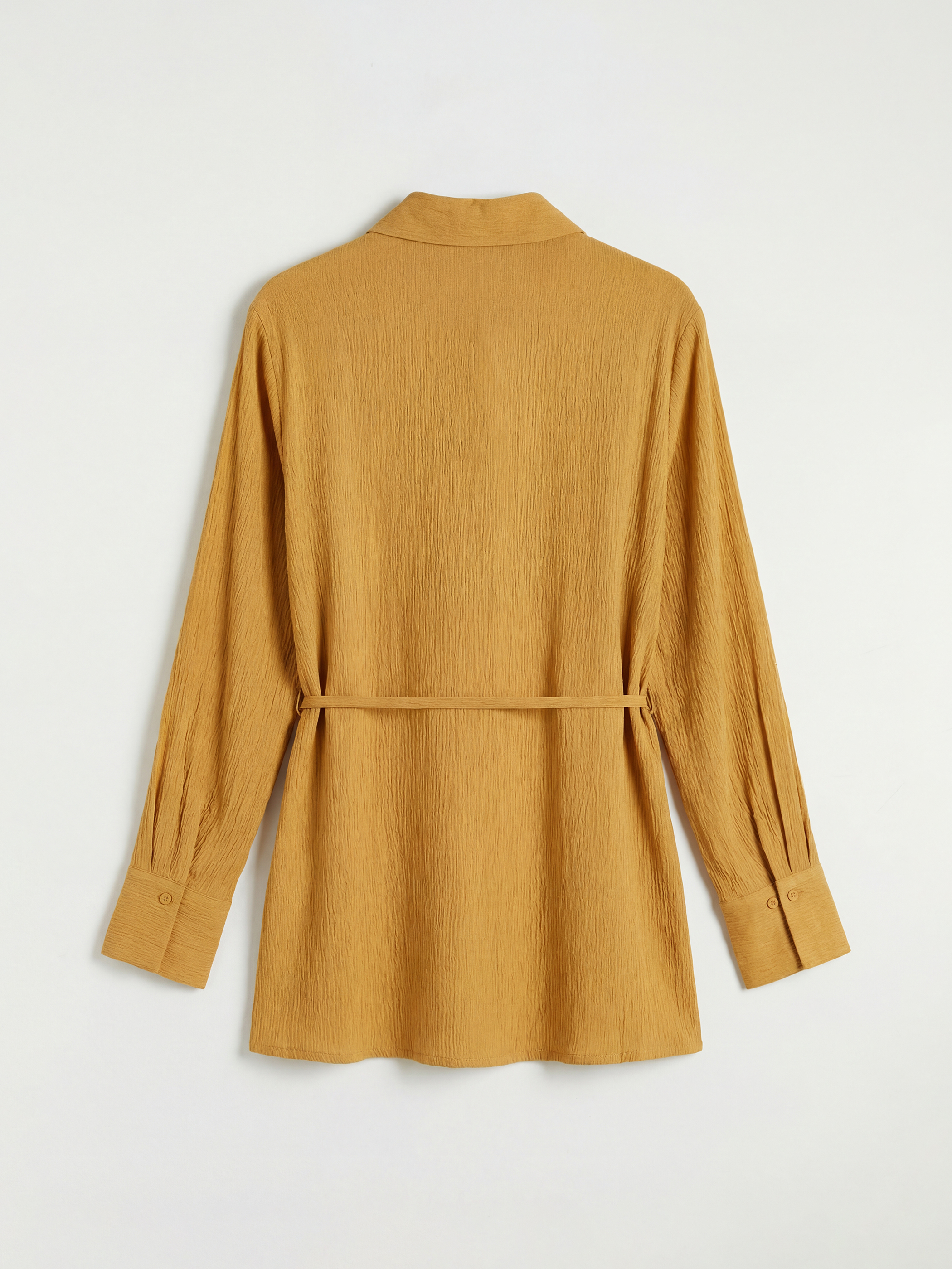 ქალის სარტყელი ტექსტურირებული ქალის პერანგი ტუნიკა-5