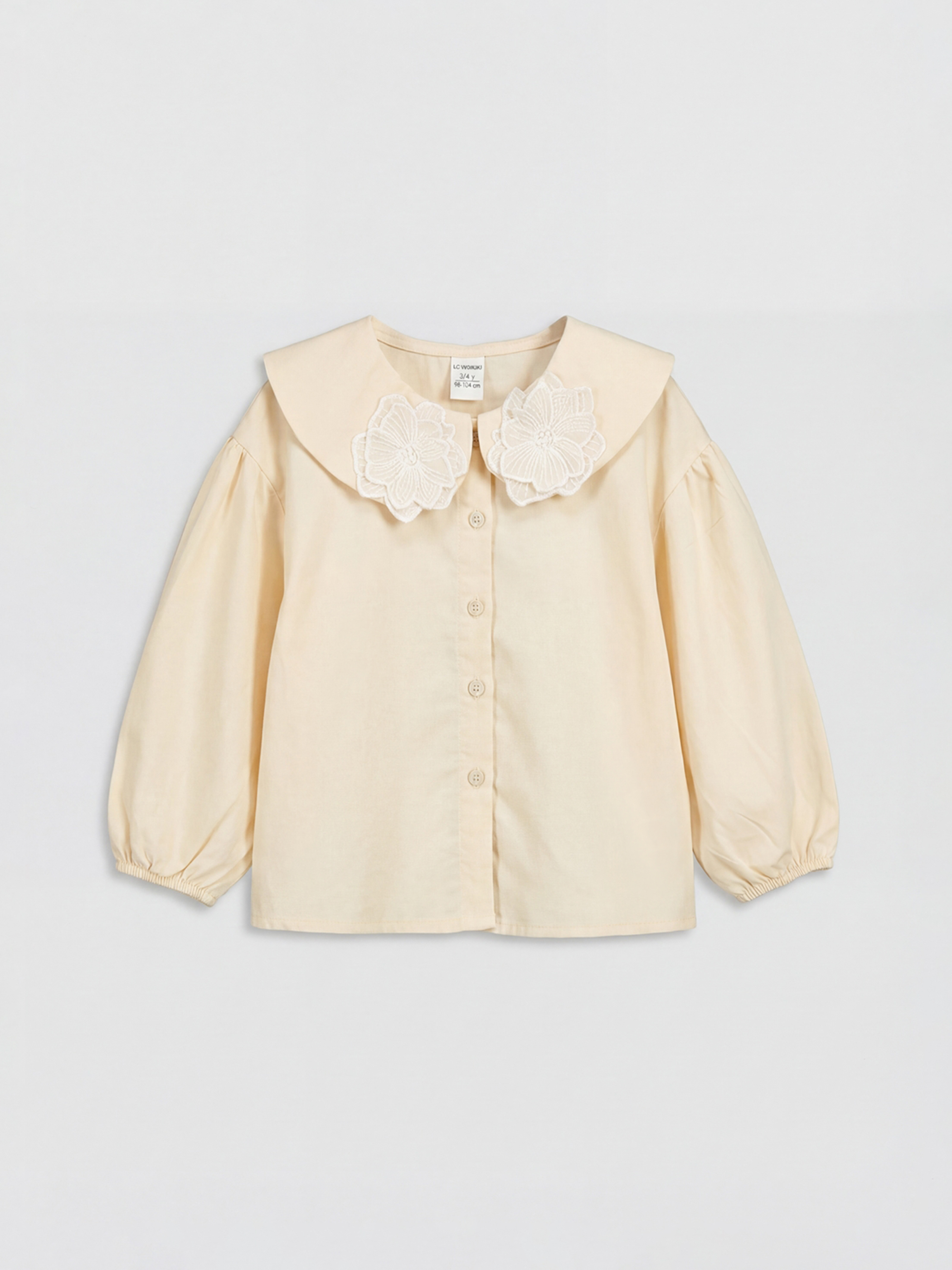 LCW Kids Girl ECRU Shirt - S6AJ21Z1-FRC