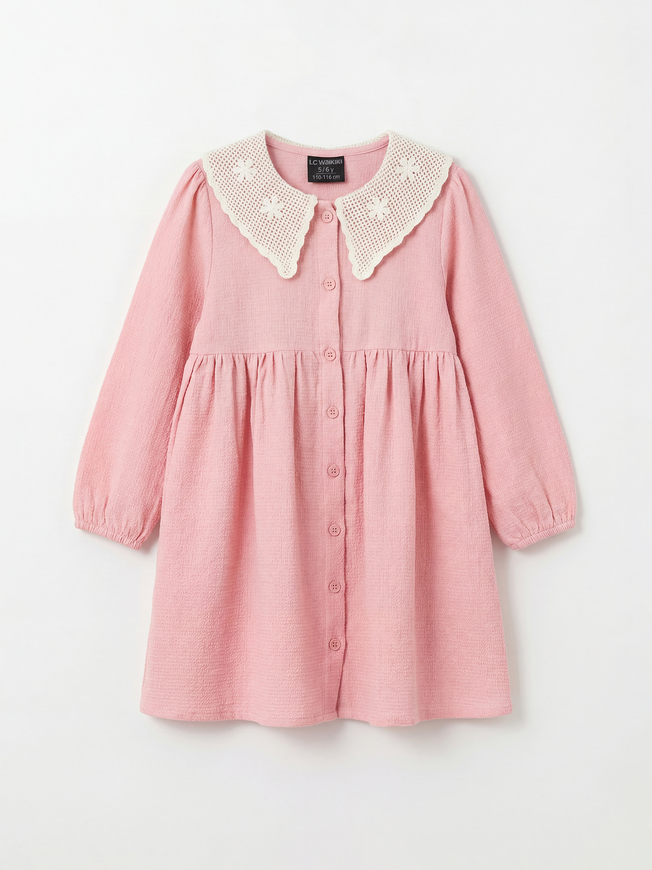 LCW Kids فستان وردى فتاة - S6AJ26Z1-G0U