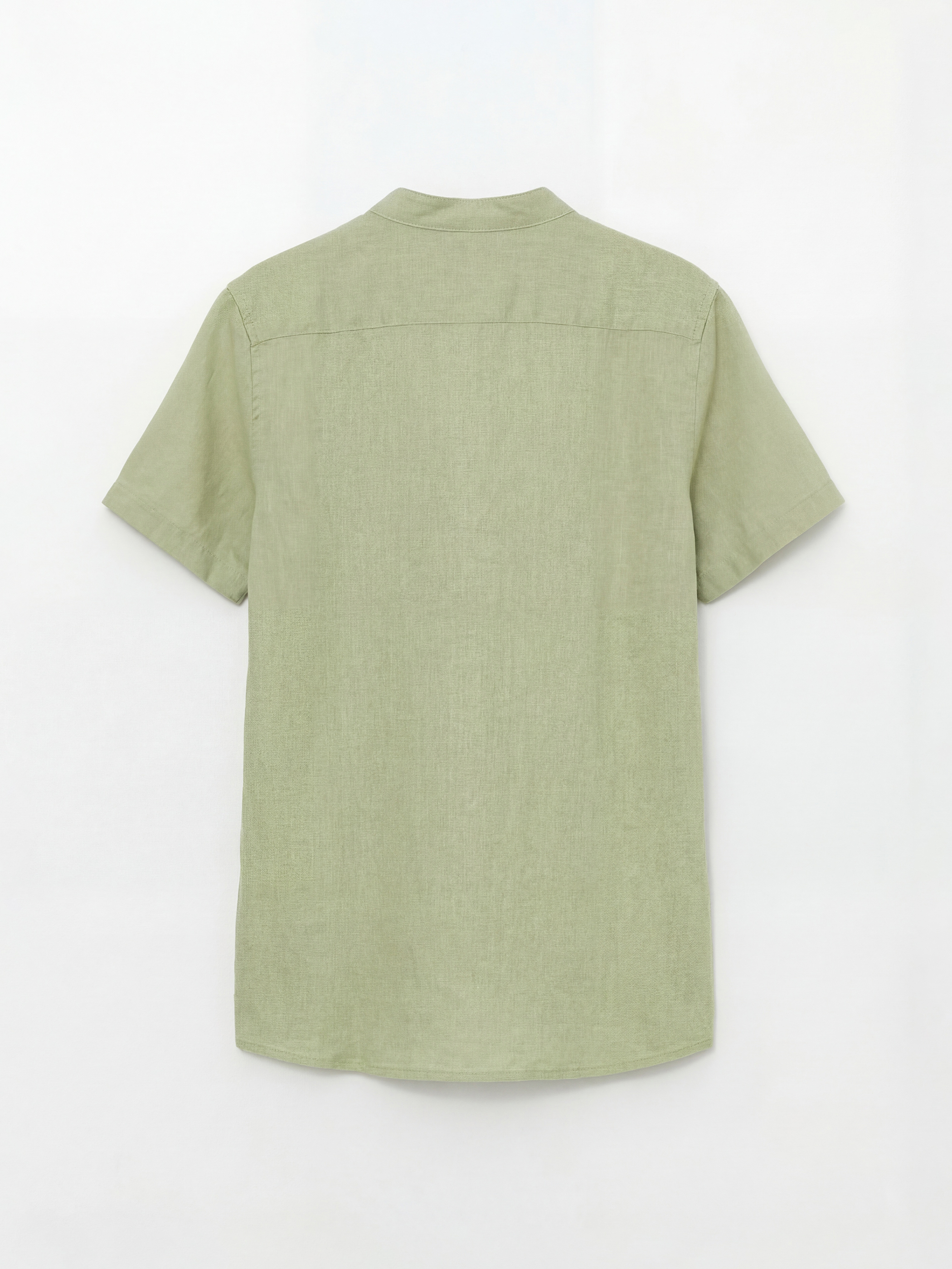 Yeşil Hakim Yaka Basic Erkek Çocuk Gömlek-1