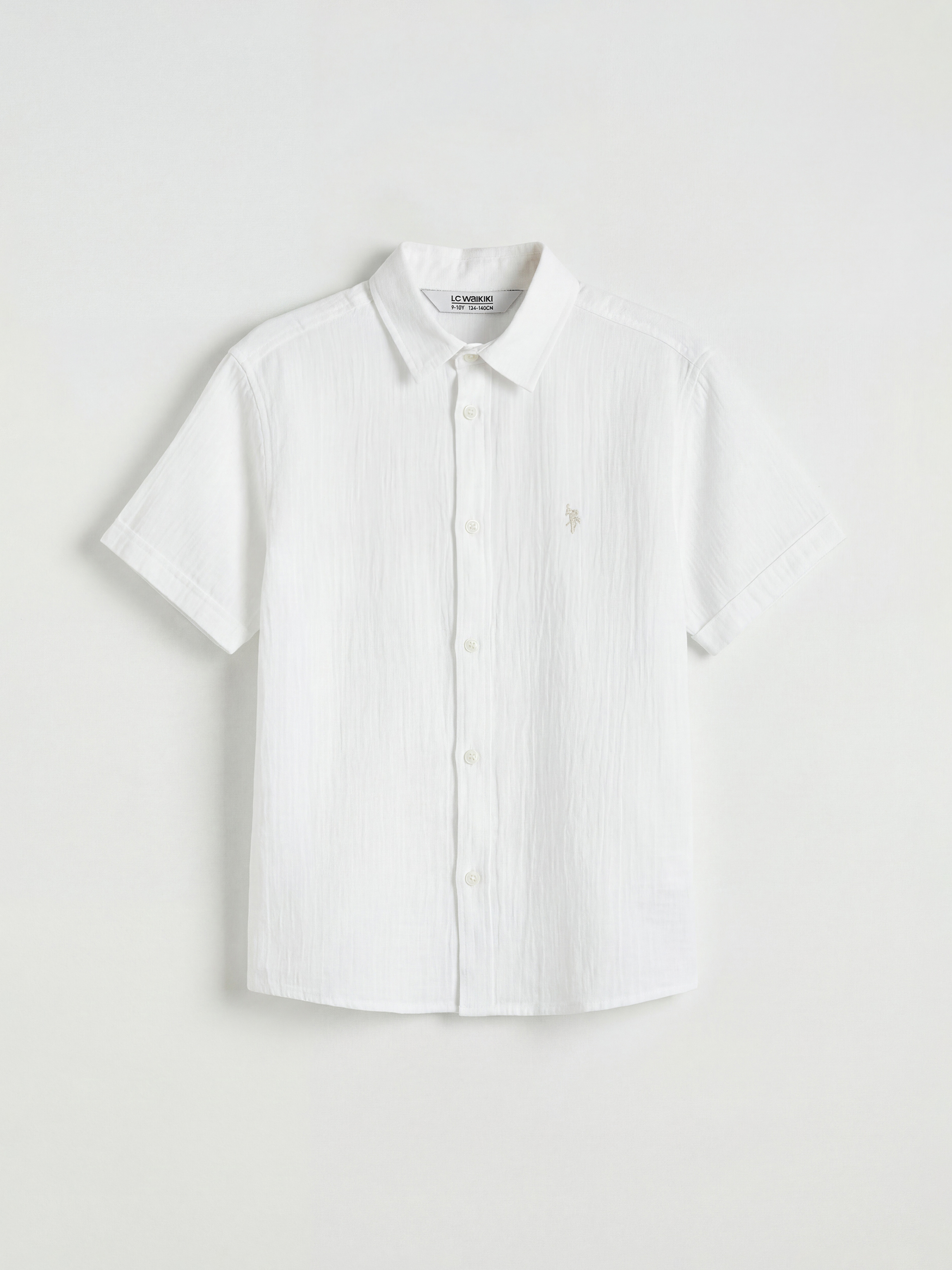 LCW Kids Erkek Çocuk Nakışlı Müslin Gömlek - S6AK24Z4-Q6K