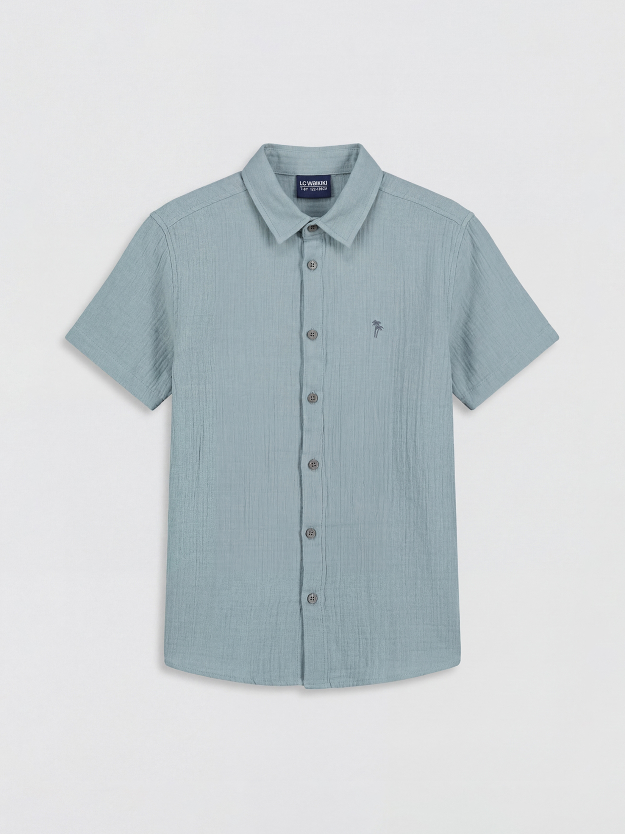 LCW Kids Nakışlı Erkek Çocuk Müslin Gömlek - S6AK24Z4-8HA