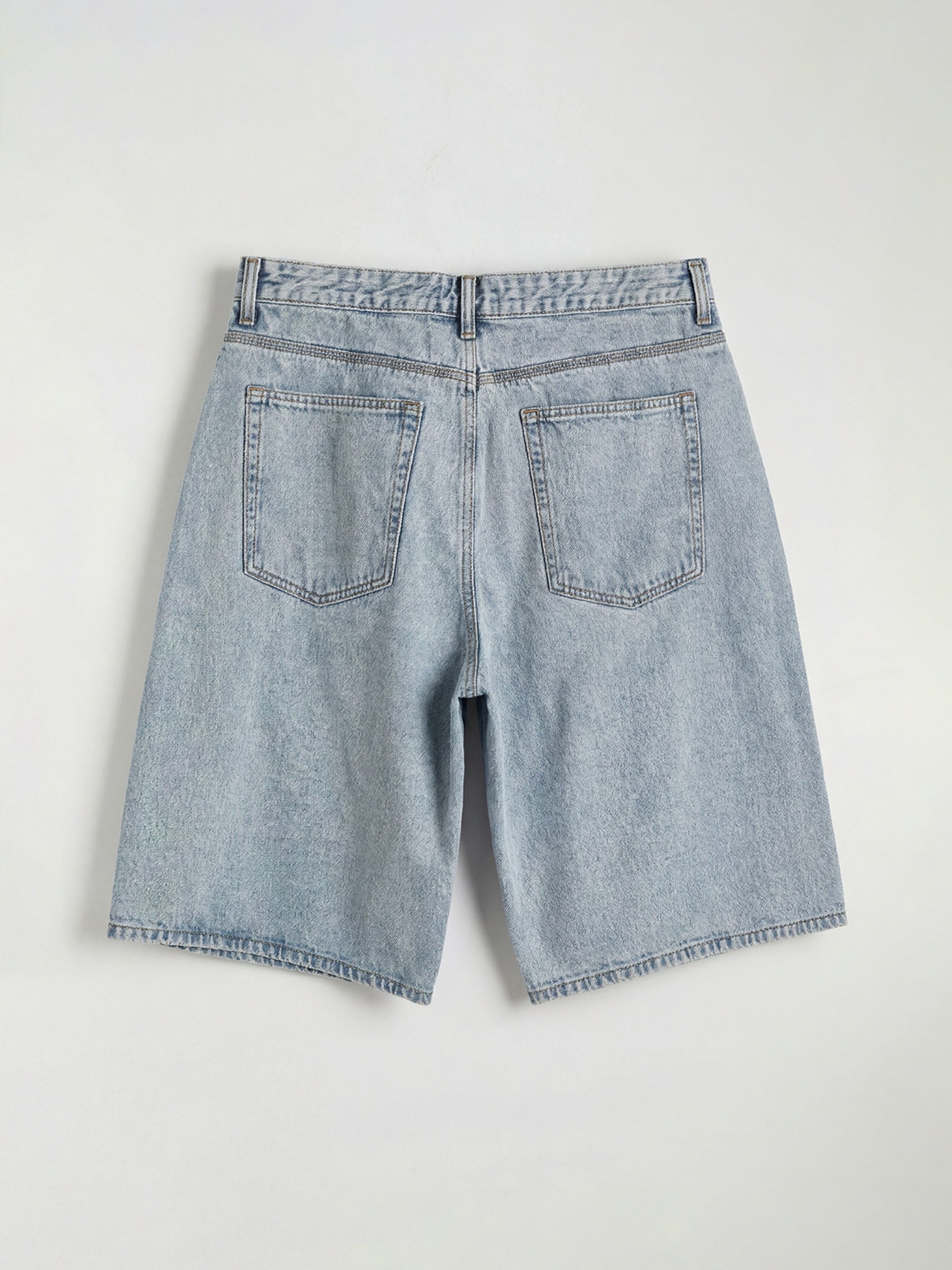 Man INDIGO Denim Shorts-5