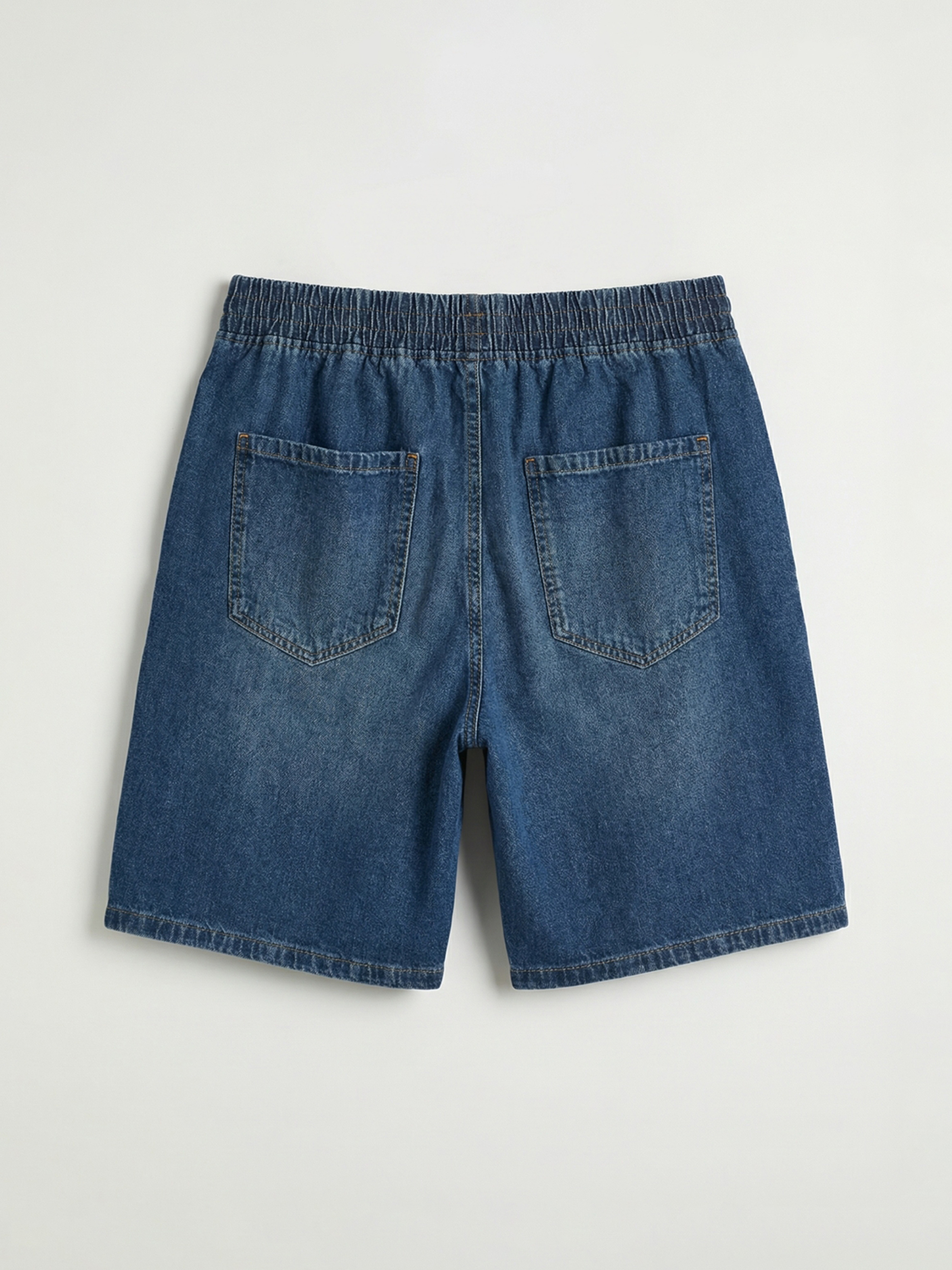 Man INDIGO Denim Shorts-5