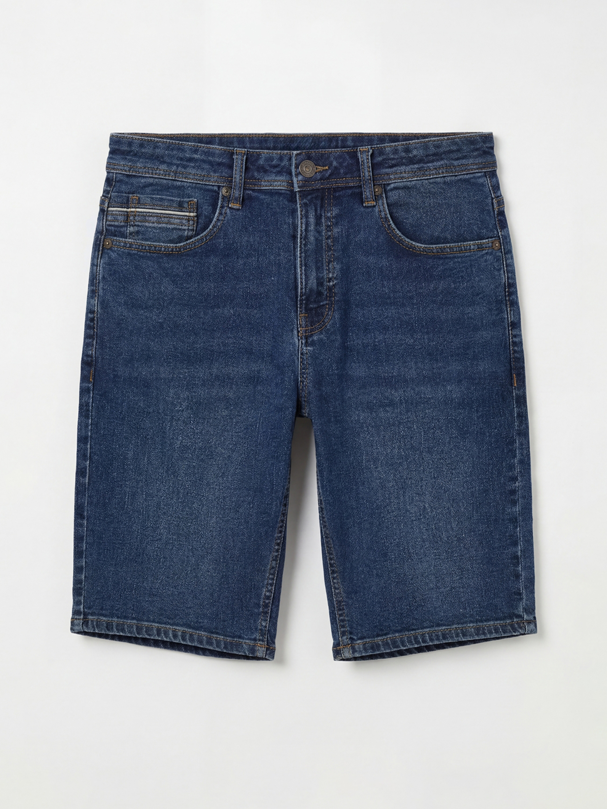 Slim Fit Erkek Jean Şort-4