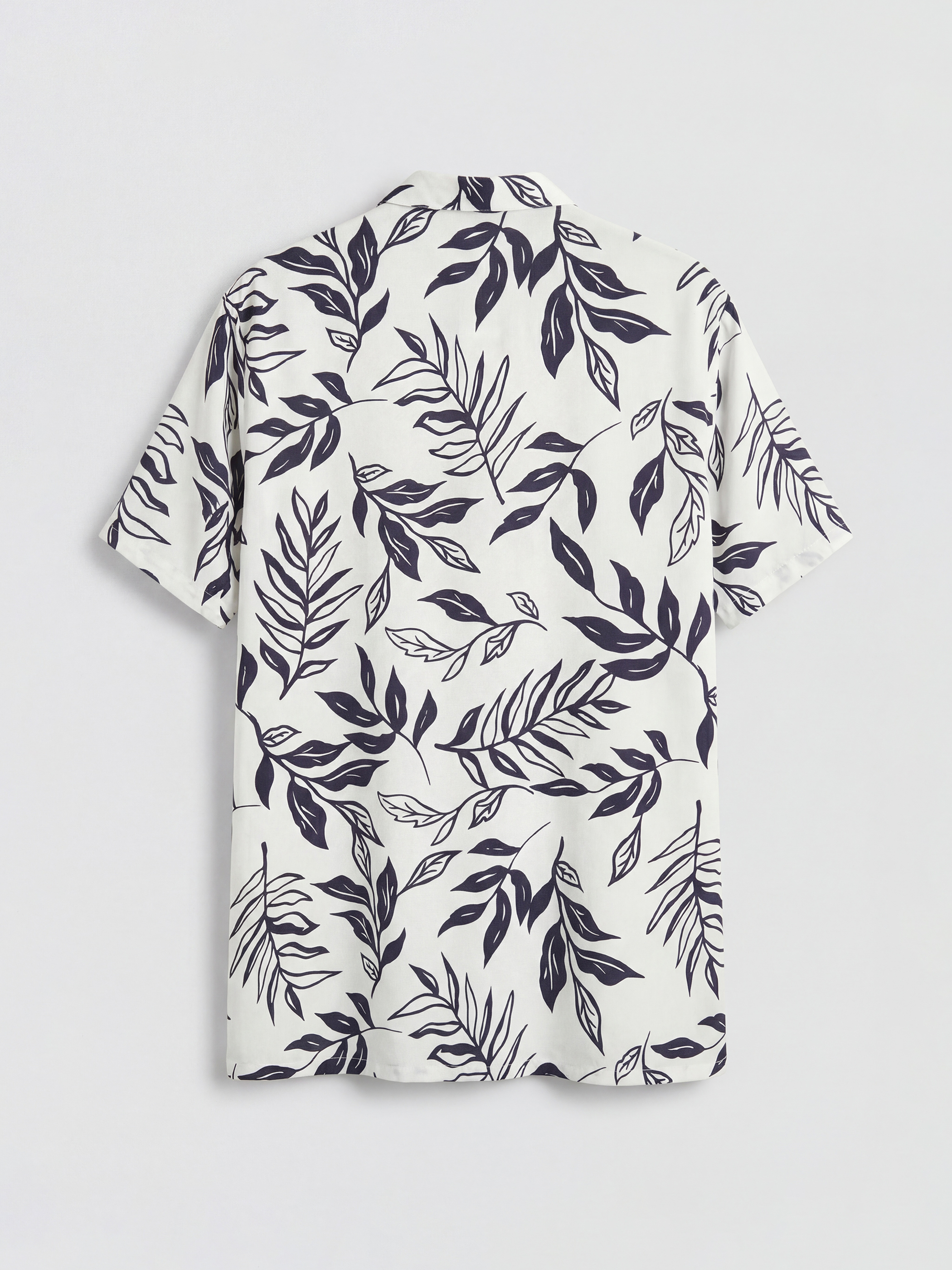 قميص رجالي بقصة عادية منقوش مصنوع من الفيسكوز-5