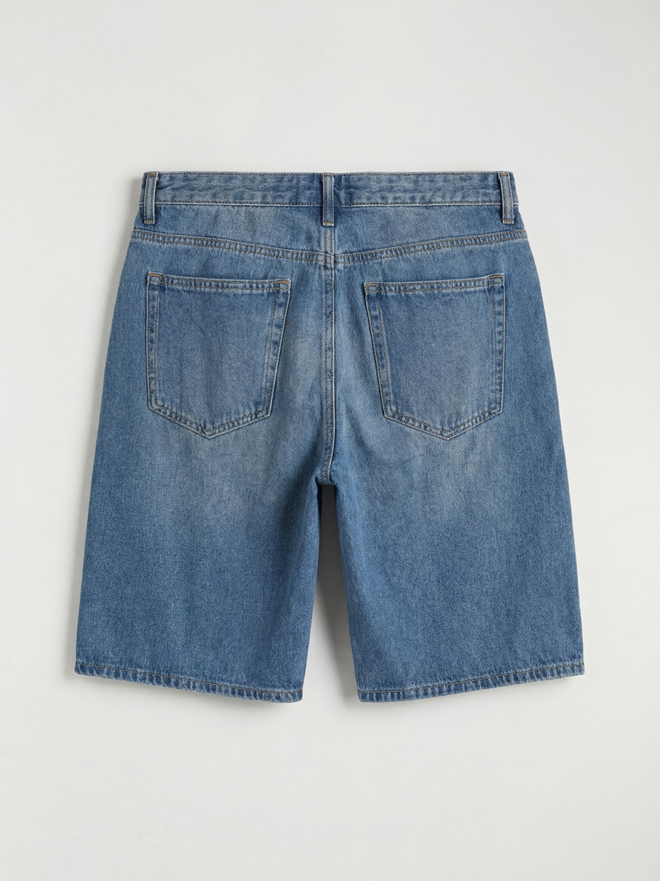 Man INDIGO Denim Shorts-5