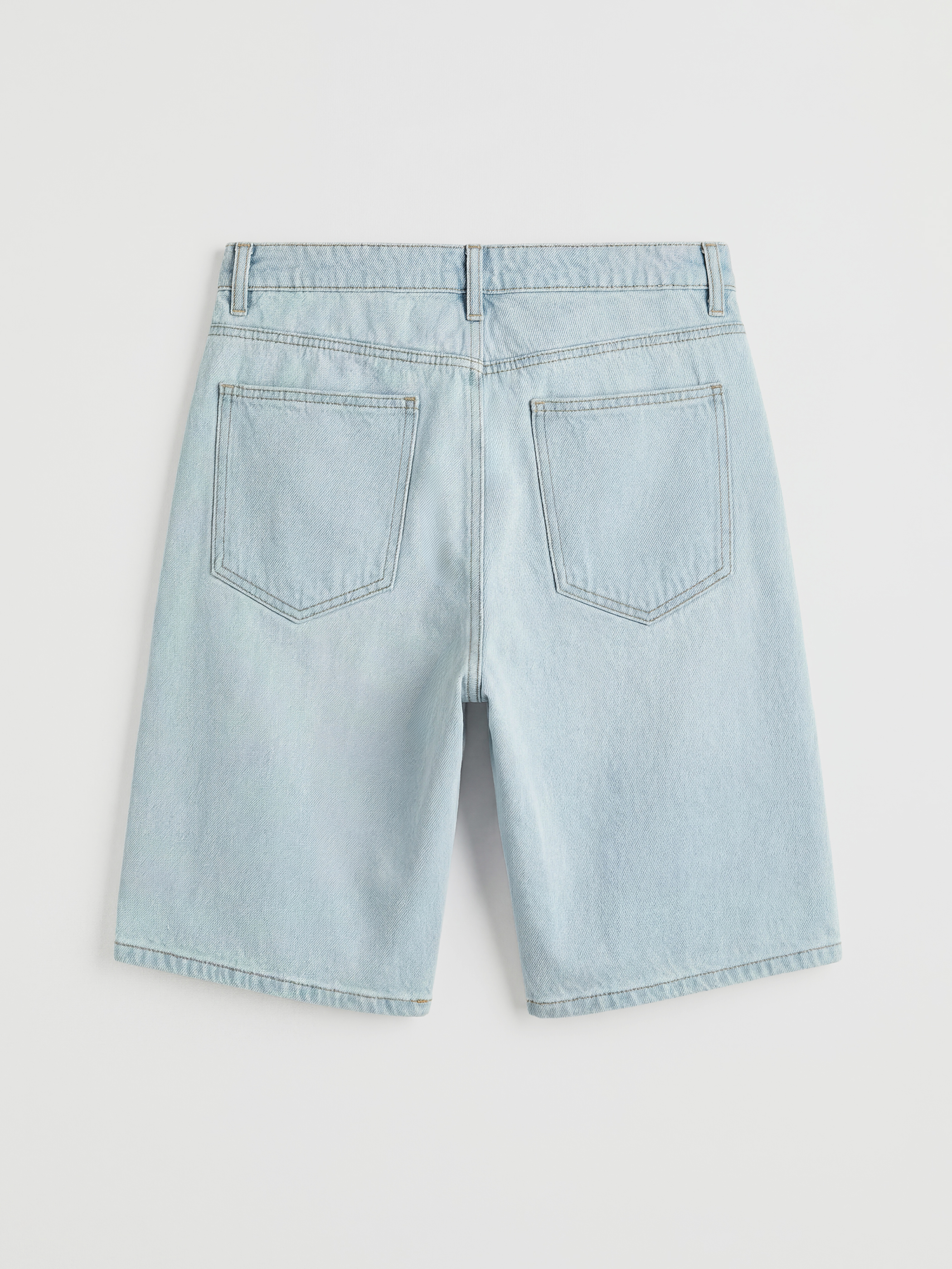 Man INDIGO Denim Shorts-5