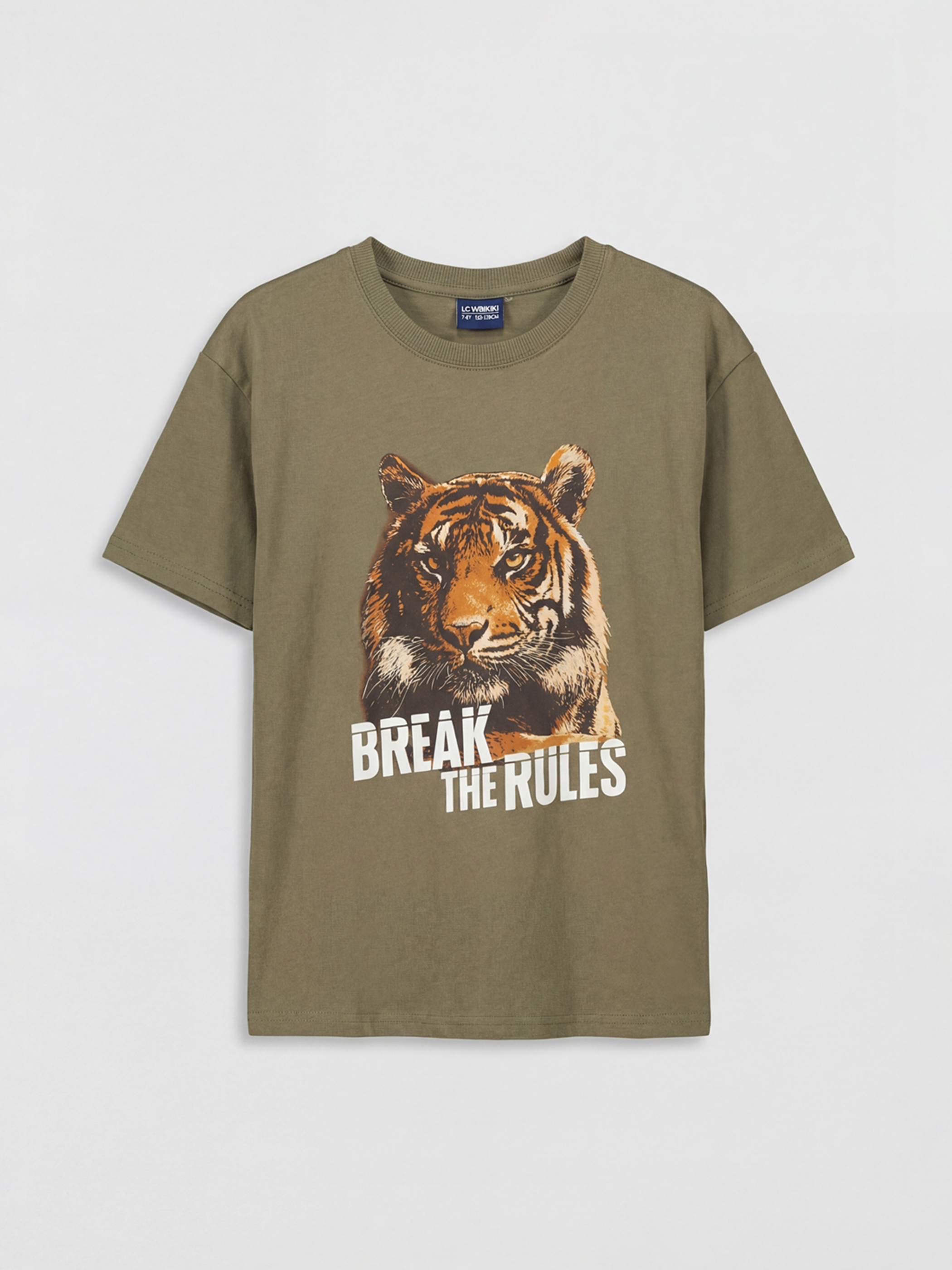 LCW Kids Bisiklet Yaka Baskılı Erkek Çocuk Tişört - S6AN31Z4-GXF