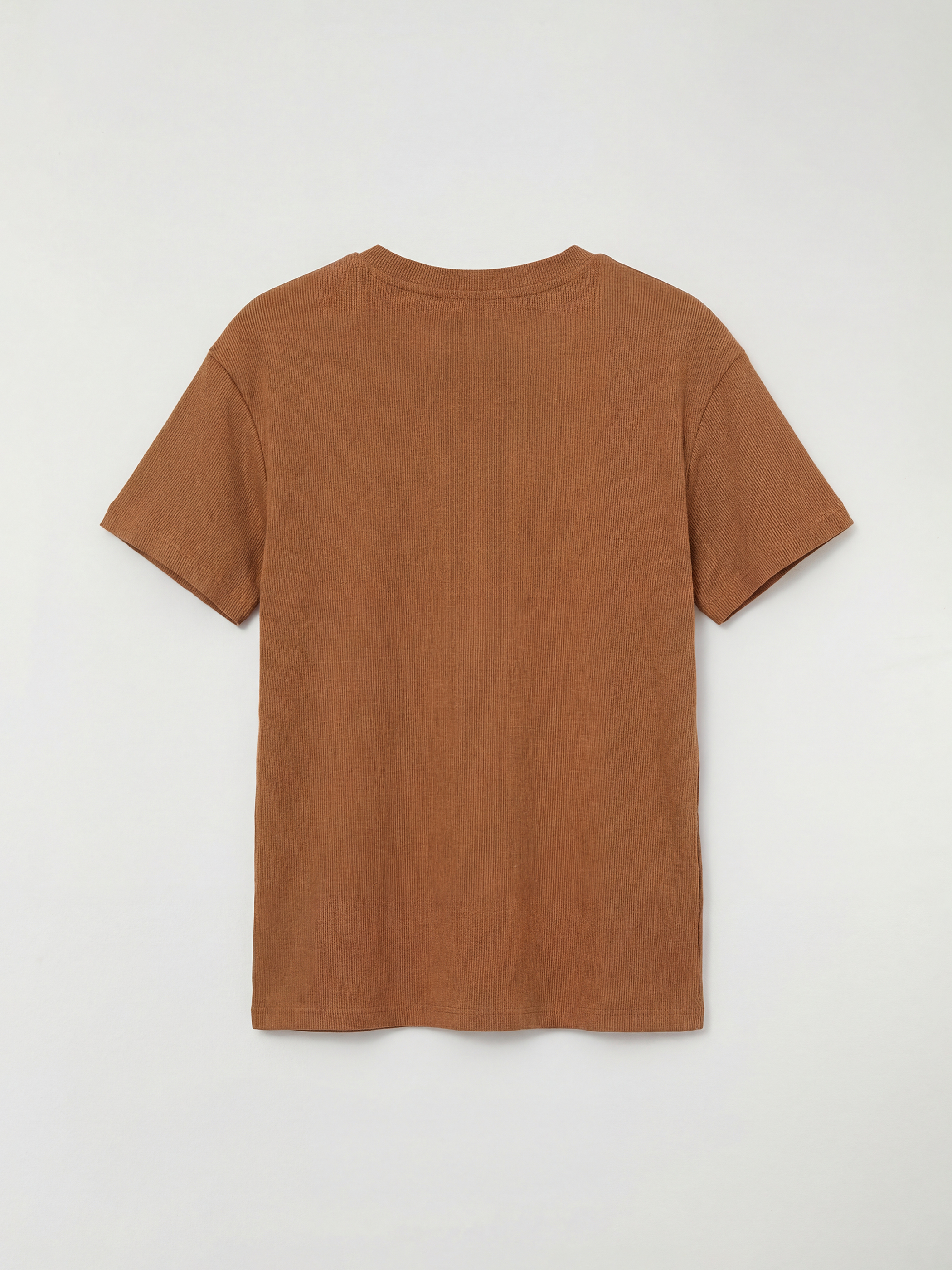 Kahverengi Bisiklet Yaka Baskılı Erkek Çocuk Tişört-1