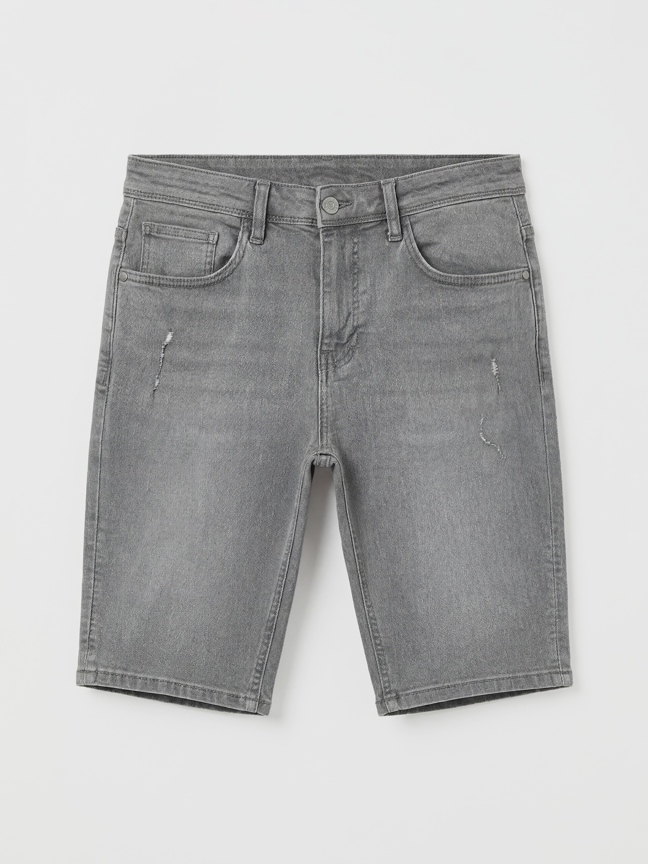 Super Skinny Fit Men's Denim Shorts-3