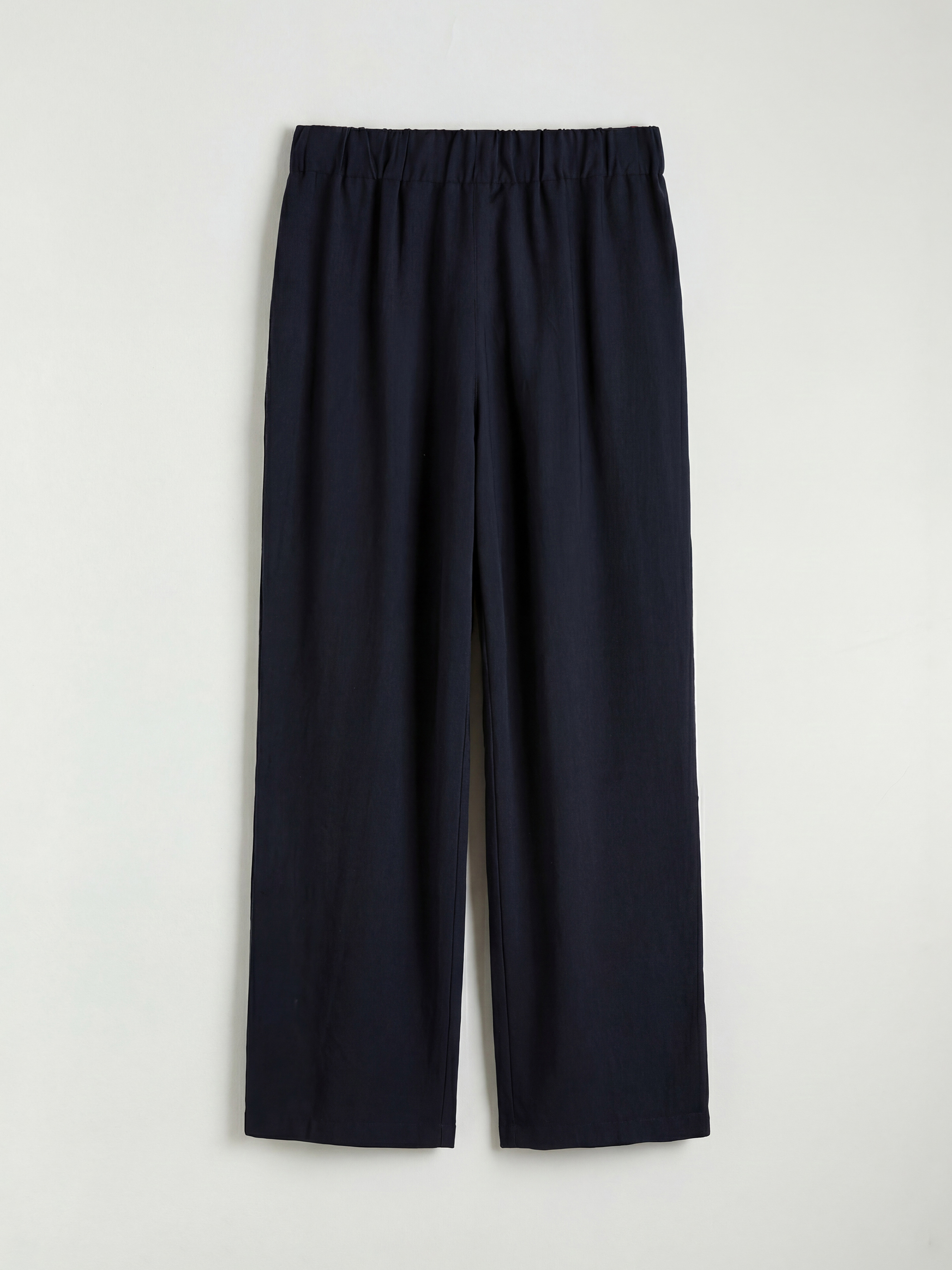 Elasticated Waist Wide Leg Women's Trousers-5