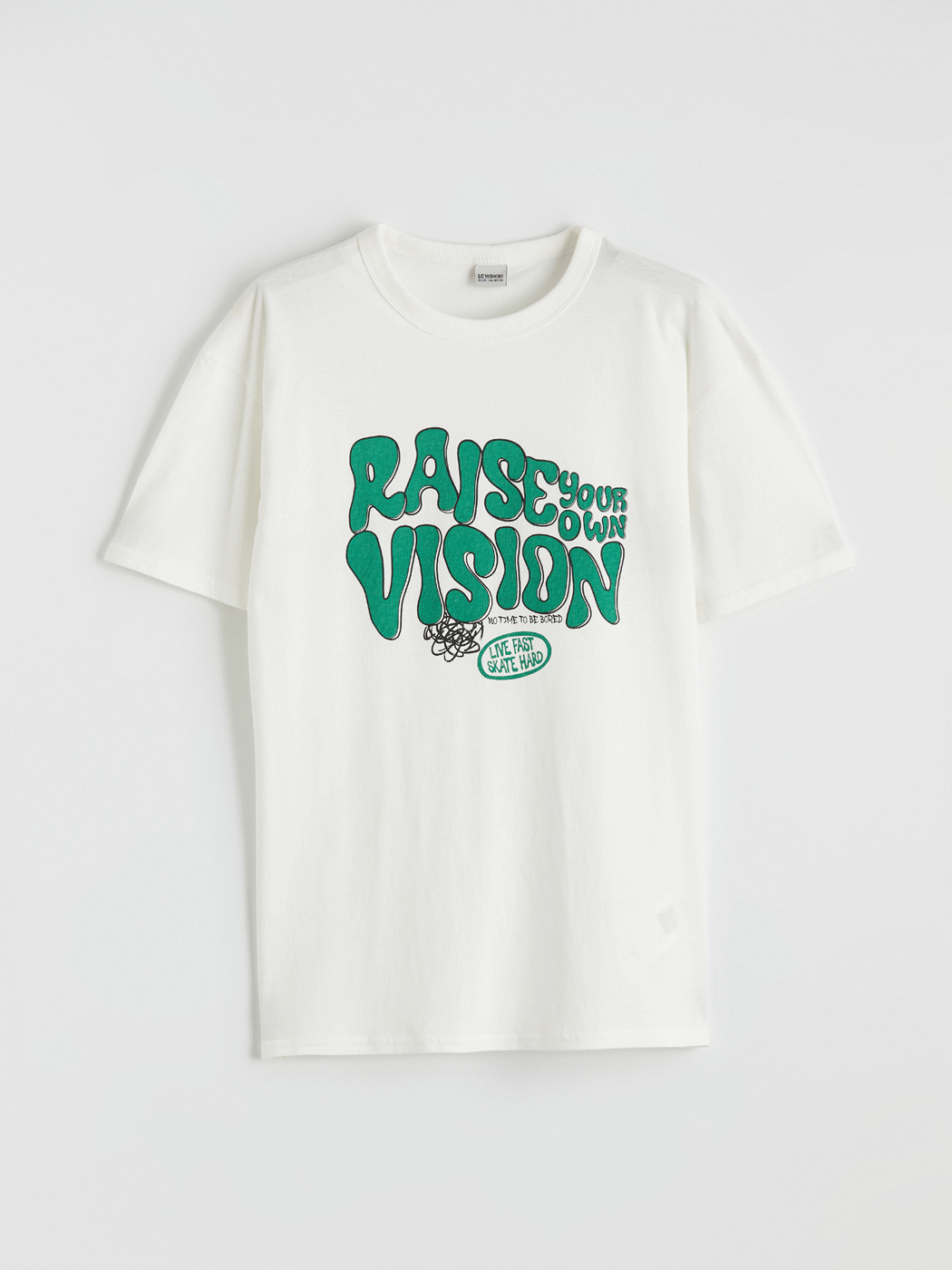 LCW Kids Bisiklet Yaka Baskılı Erkek Çocuk Tişört - S6AS02Z4-R9J