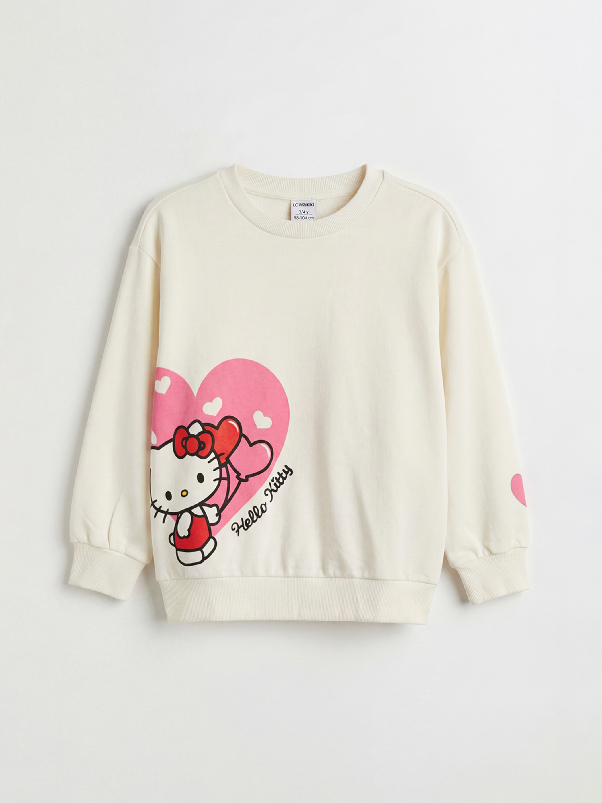 LCW Kids Hello Kitty Baskılı Kız Çocuk Sweatshirt - S6AY93Z4-R9J