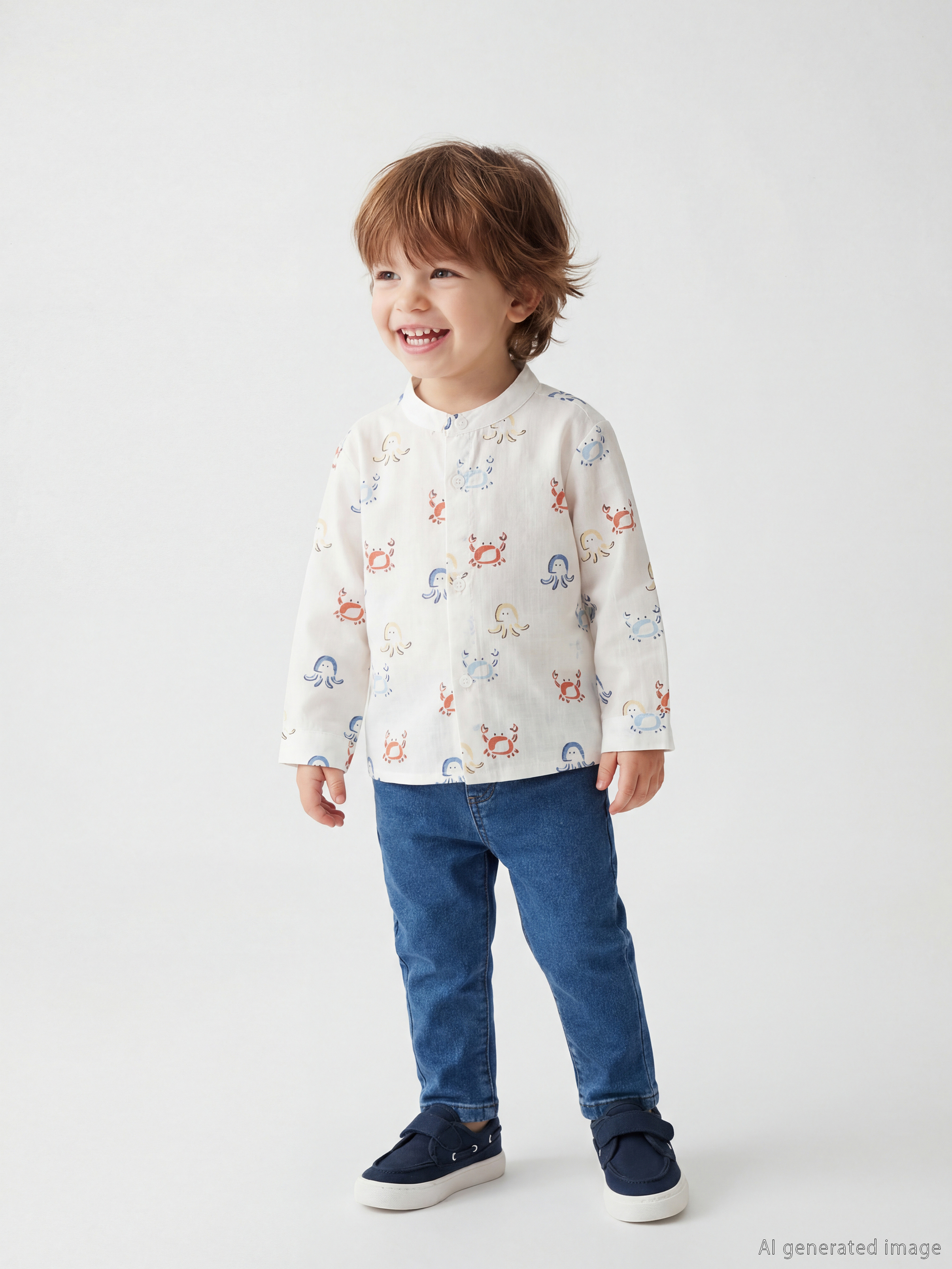 LCW baby Uzun Kollu Gömlek Ve Pantolon Erkek Bebek Takımı - S6BB49Z1-LRA