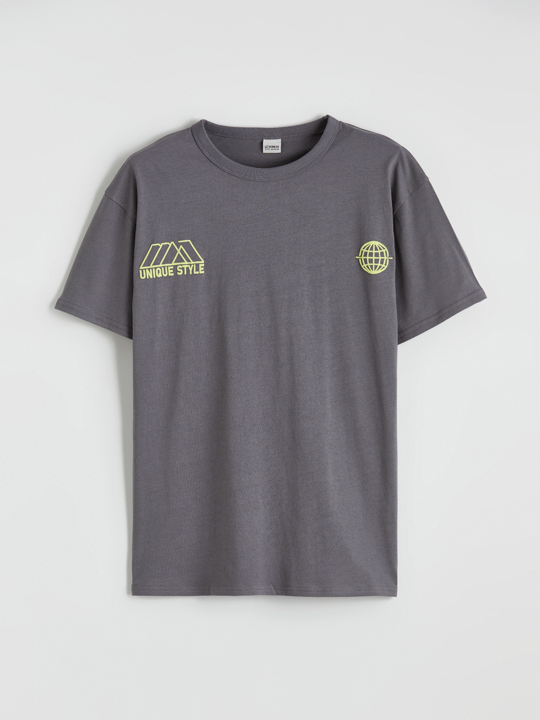 LCW Kids Bisiklet Yaka Baskılı Erkek Çocuk Tişört - S6BB82Z4-R2H