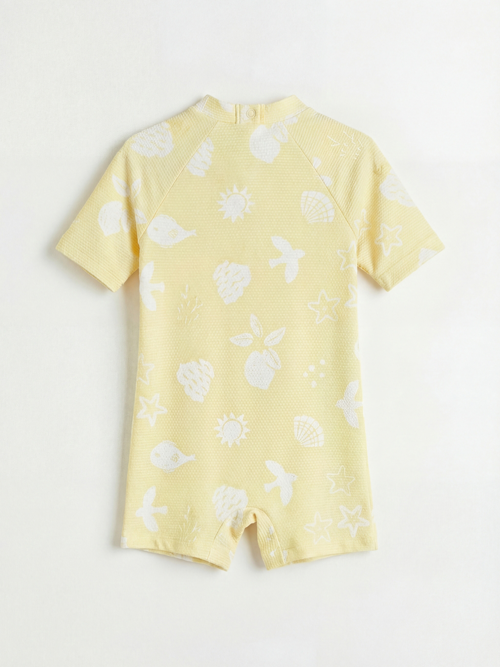 Sarı Uv Korumalı Kız Bebek Mayo-1