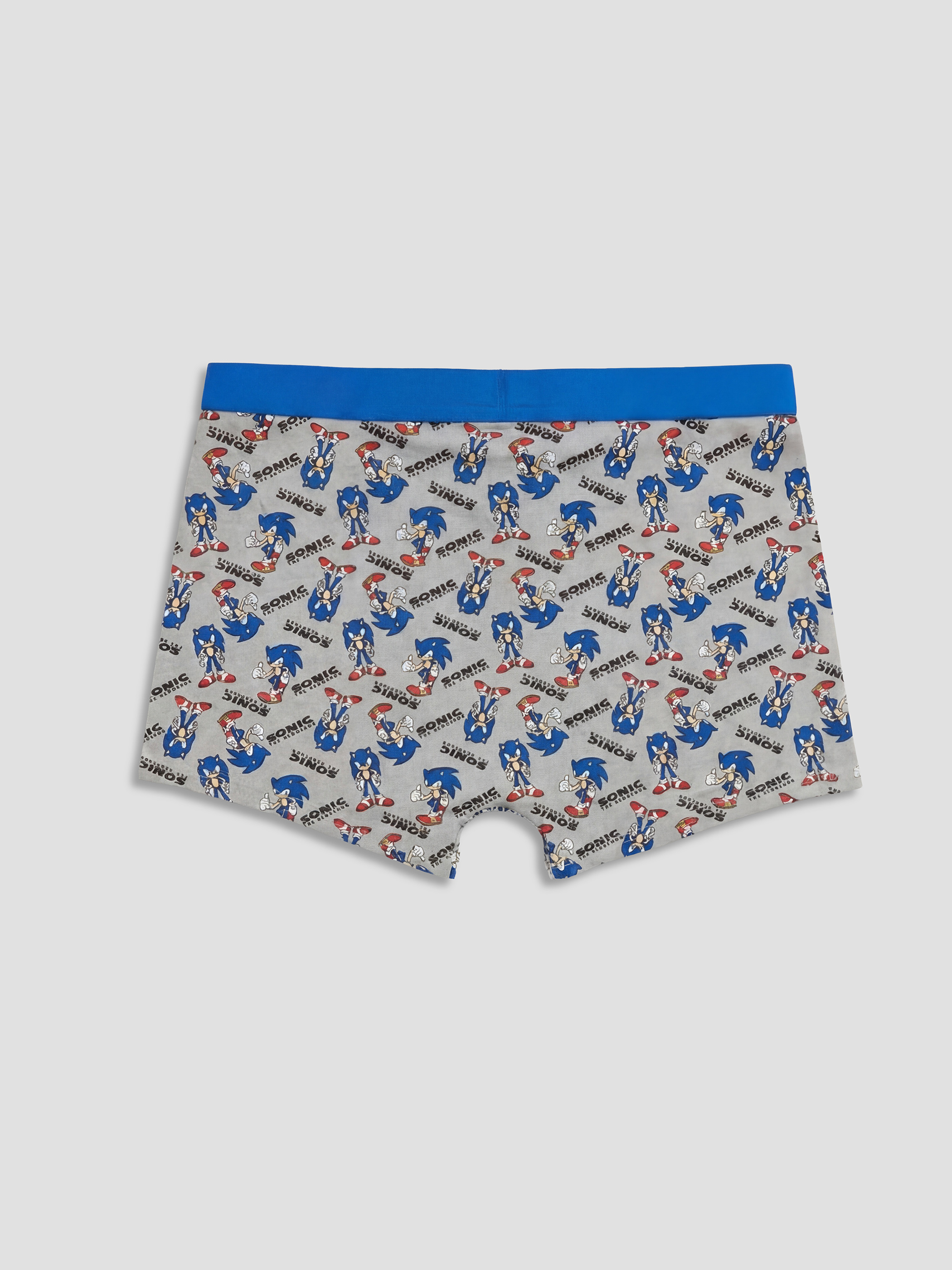 Gri Sonic Baskılı Erkek Çocuk Boxer-1