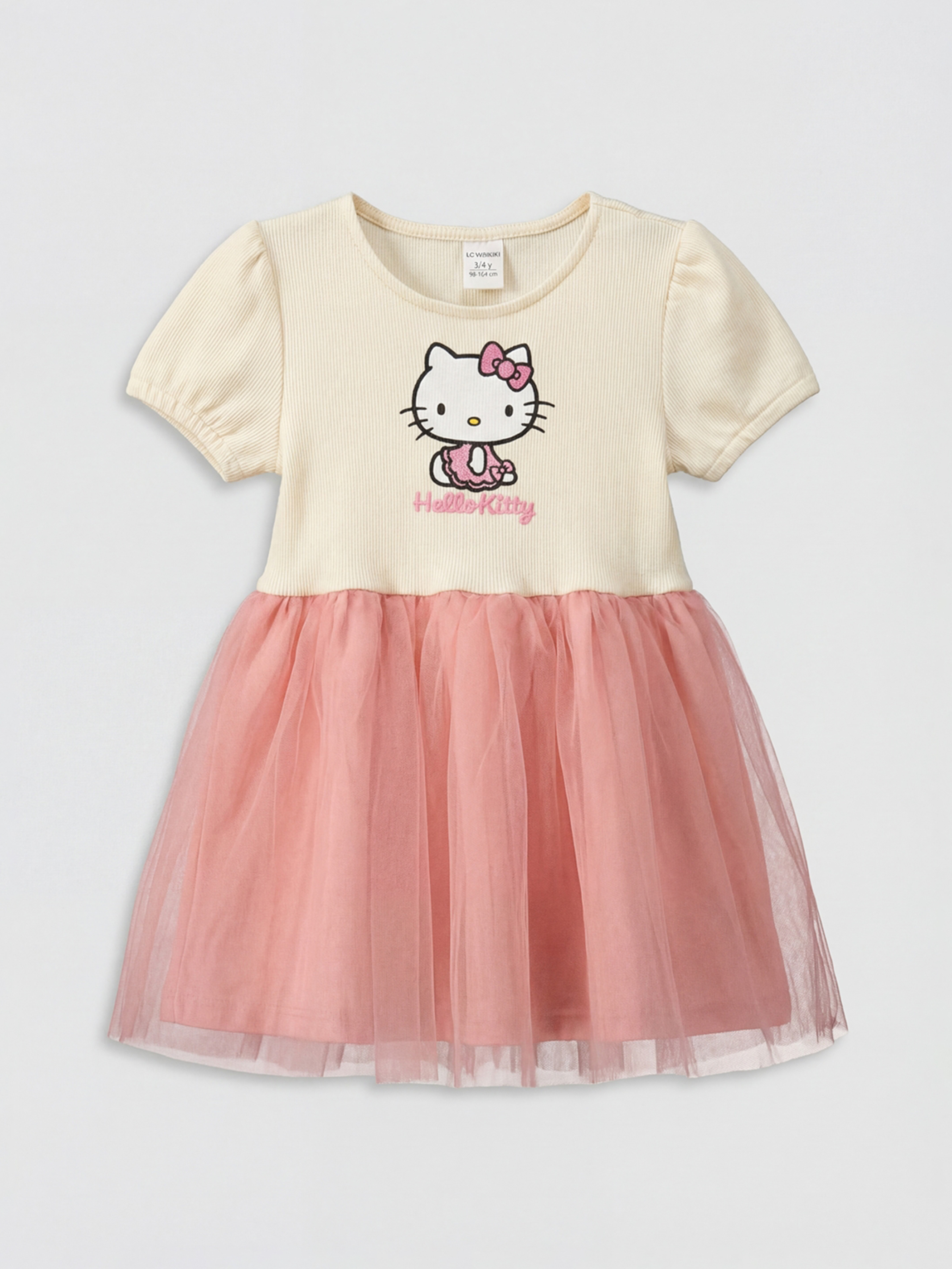 LCW Kids Hello Kitty Print Tutu Dress for Girls - S6BH76Z1-R9J