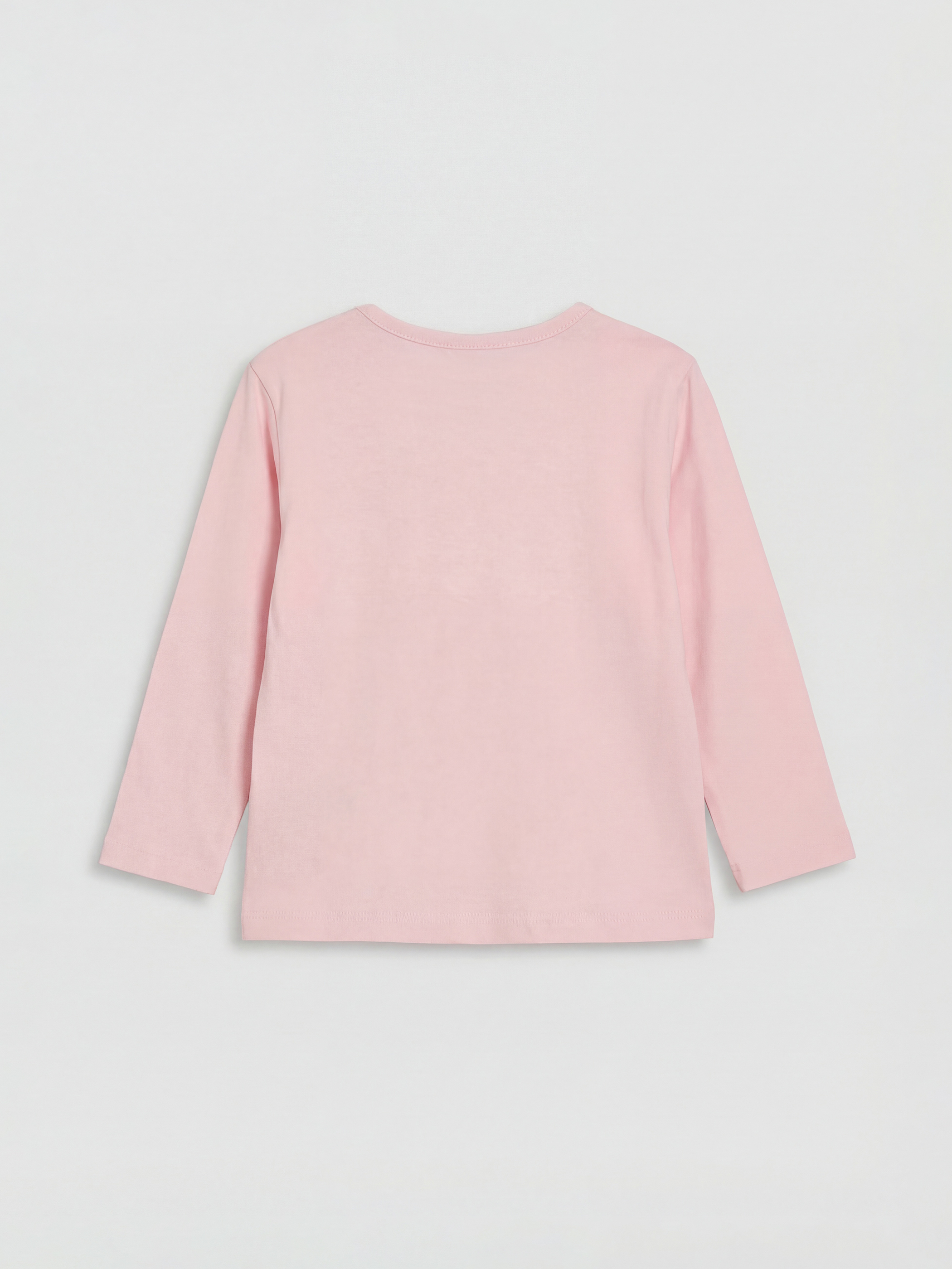 Girls' Long-Sleeve T-Shirt with Embroidered Crew Neck-1