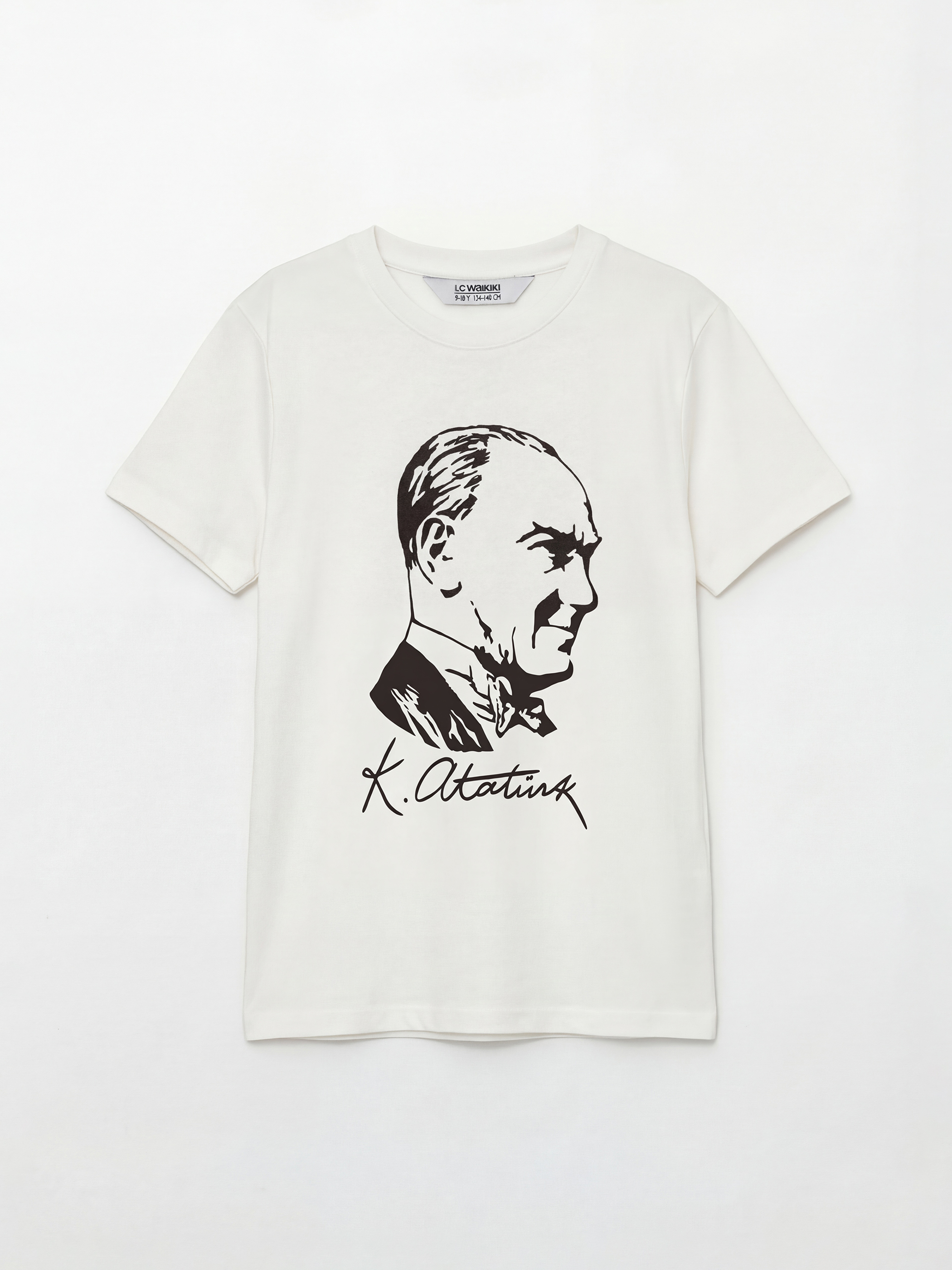 LCW Kids Bisiklet Yaka Atatürk Baskılı Erkek Çocuk Tişört - S6BI56Z4-R9J