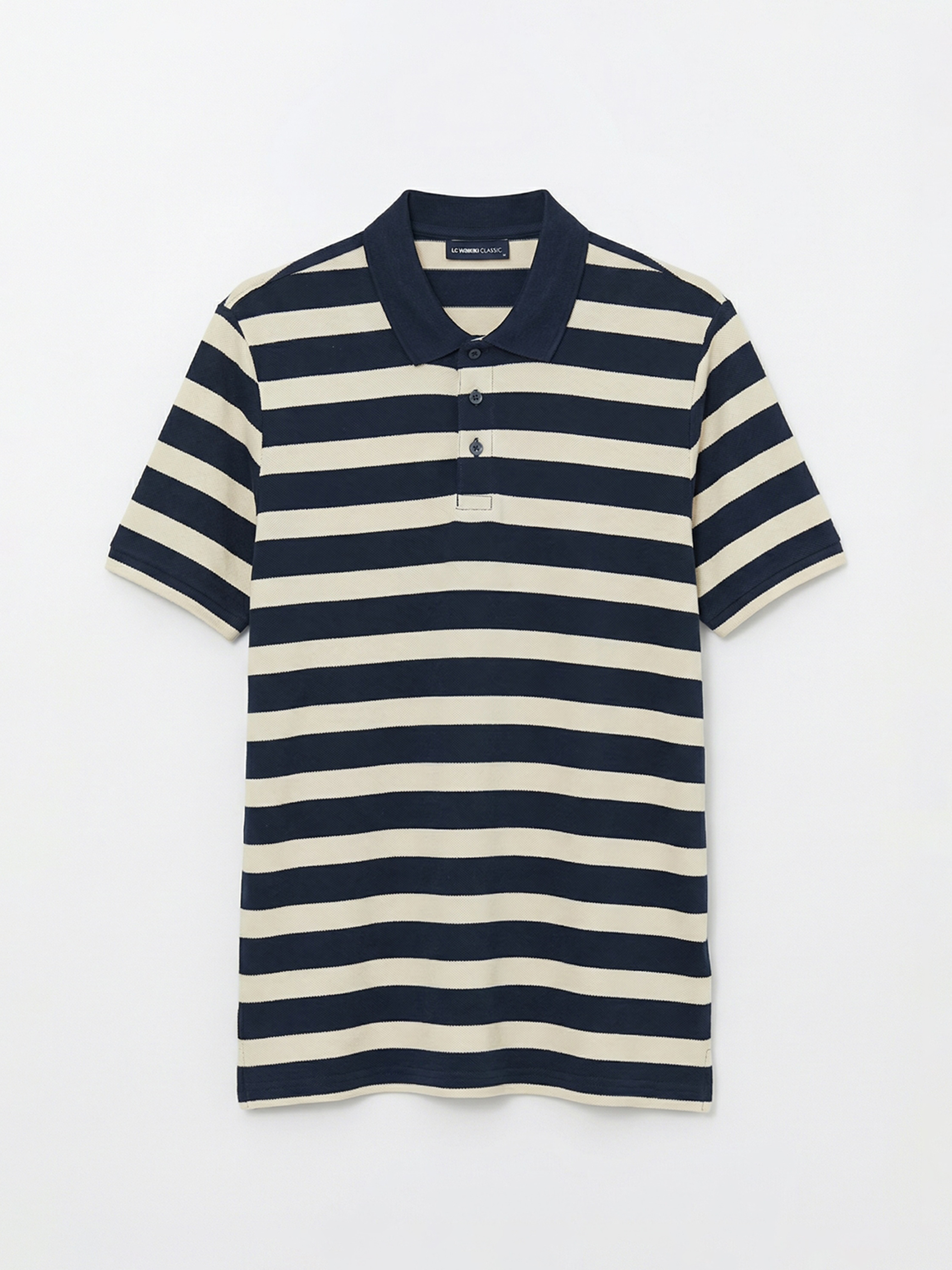 LCWAIKIKI Classic Polo Yaka Çizgili Erkek Tişört - S6BN92Z8-LGS