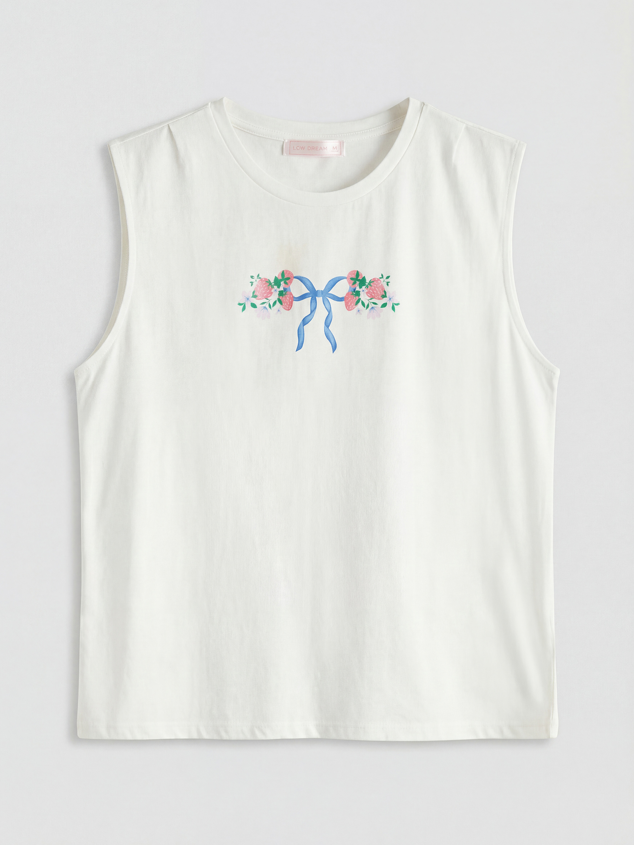 Ekru Bisiklet Yaka Baskılı Kadın Pijama Takımı-1