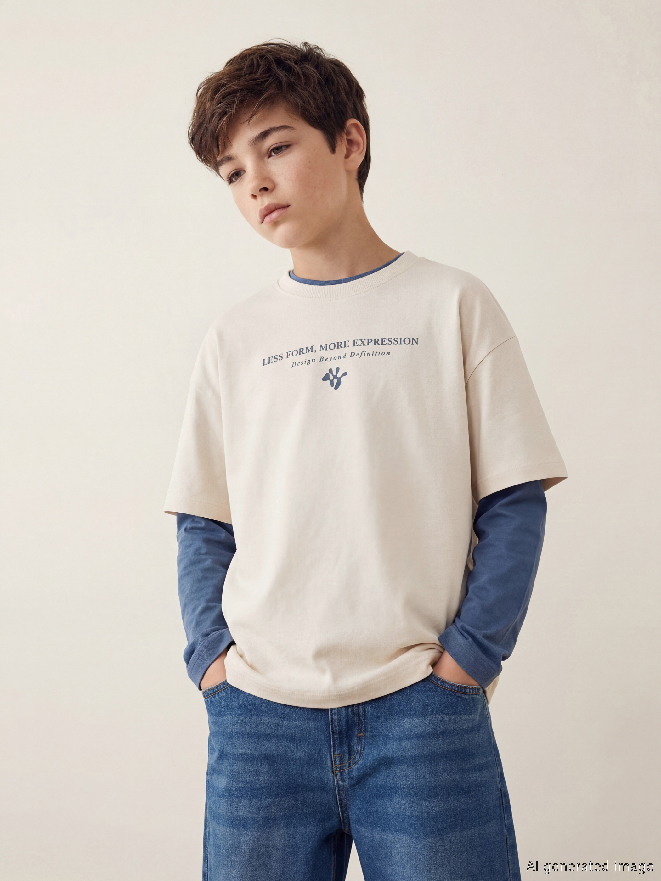 LCW Kids Crew Neck Boys' T-Shirt - S6BP63Z4-FT0