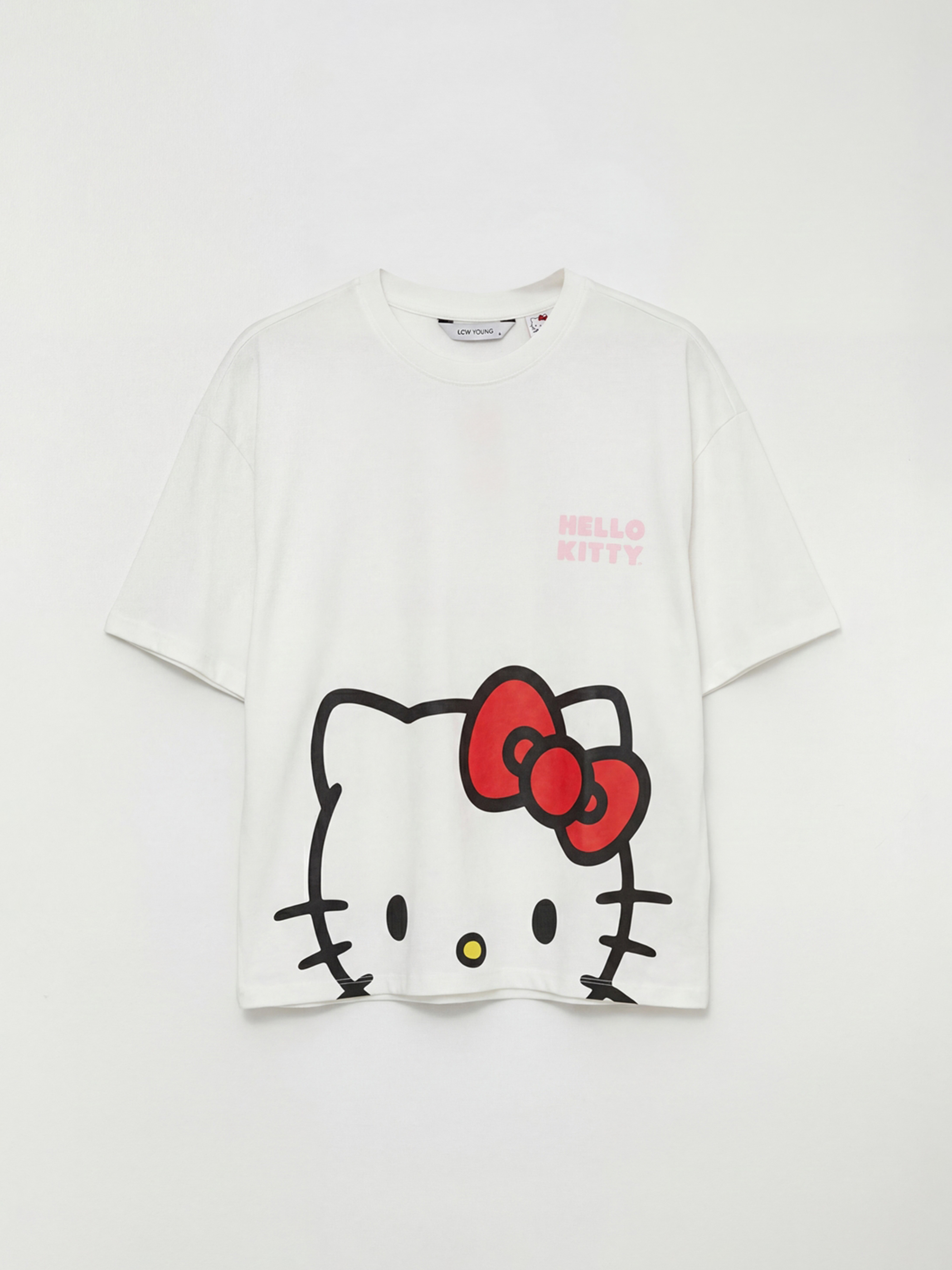 LCW Young Hello Kitty Baskılı Oversize Kadın Pijama Üst