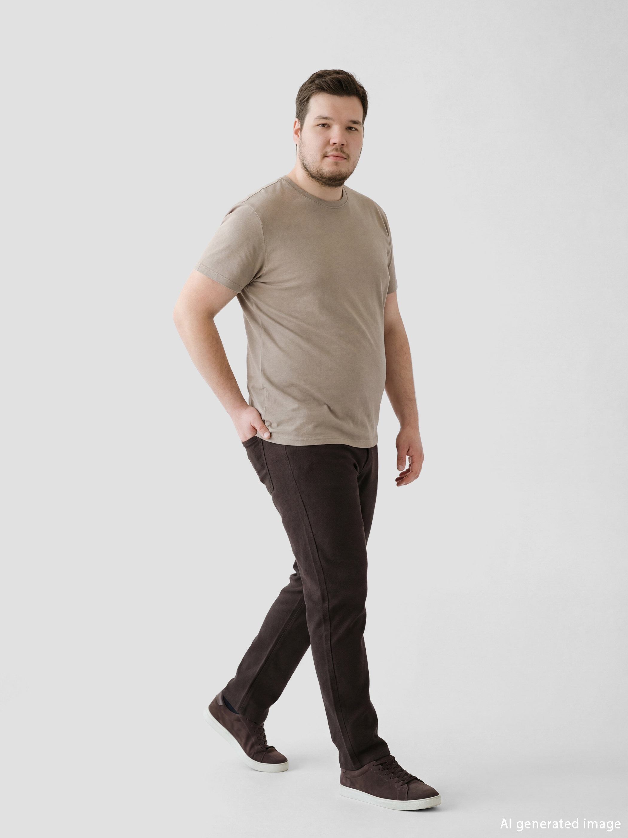 Kahverengi 779 Regular Fit Erkek Jean Pantolon-1