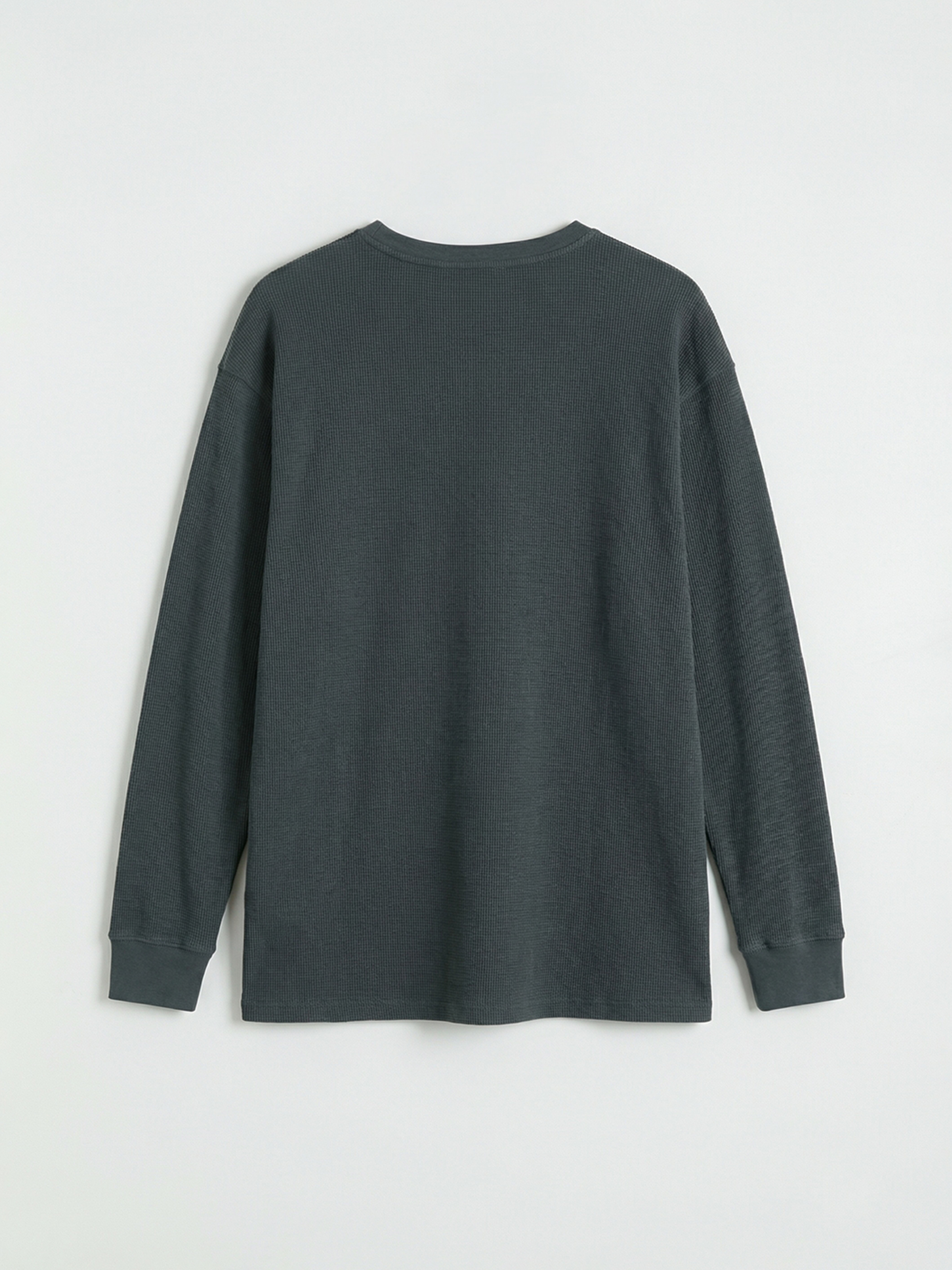 Antrasit Bisiklet Yaka Erkek Çocuk Uzun Kollu Tişört-1