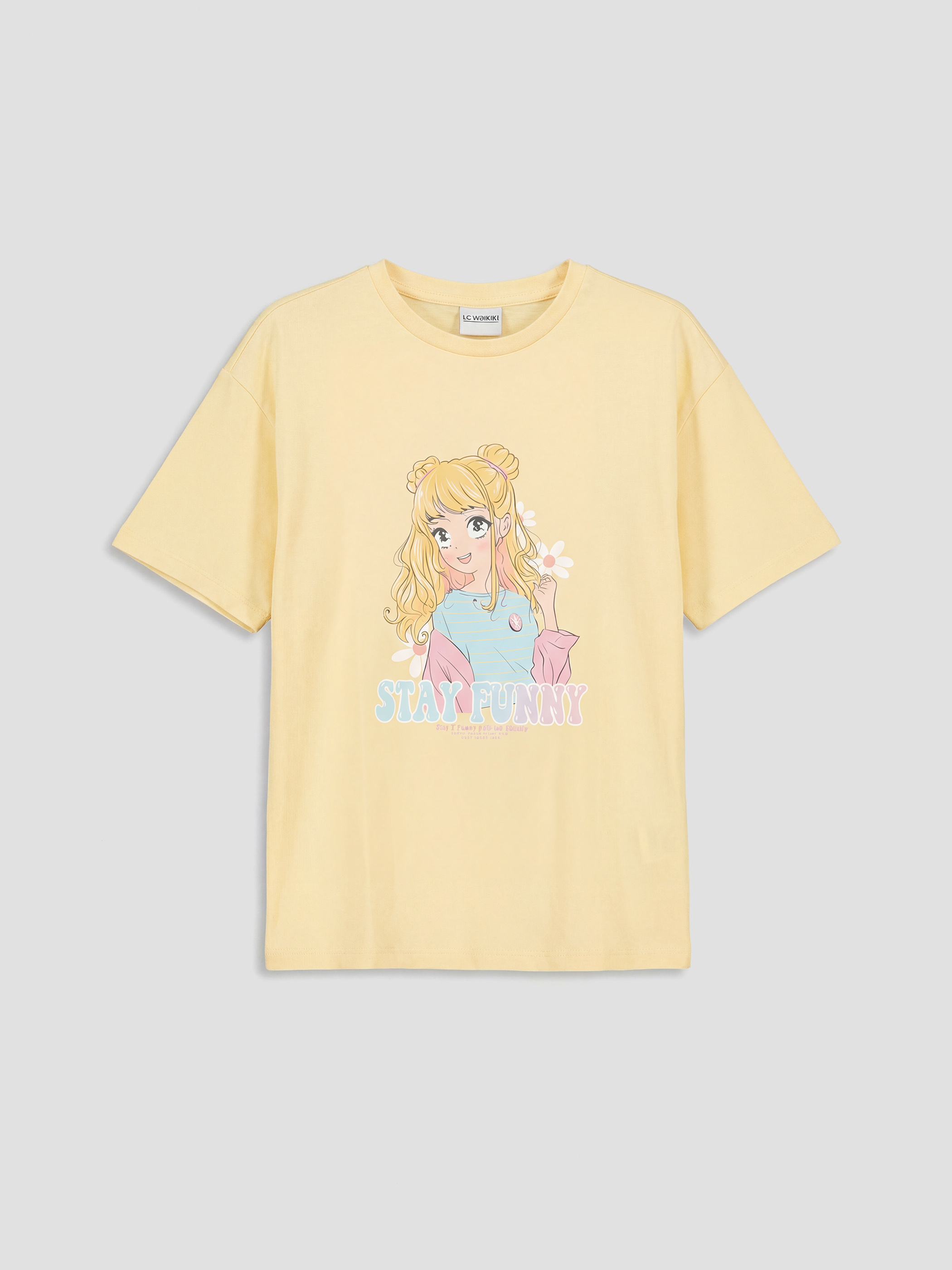 LCW Kids Girl YELLOW T-Shirt - S6BU23Z4-ZS3