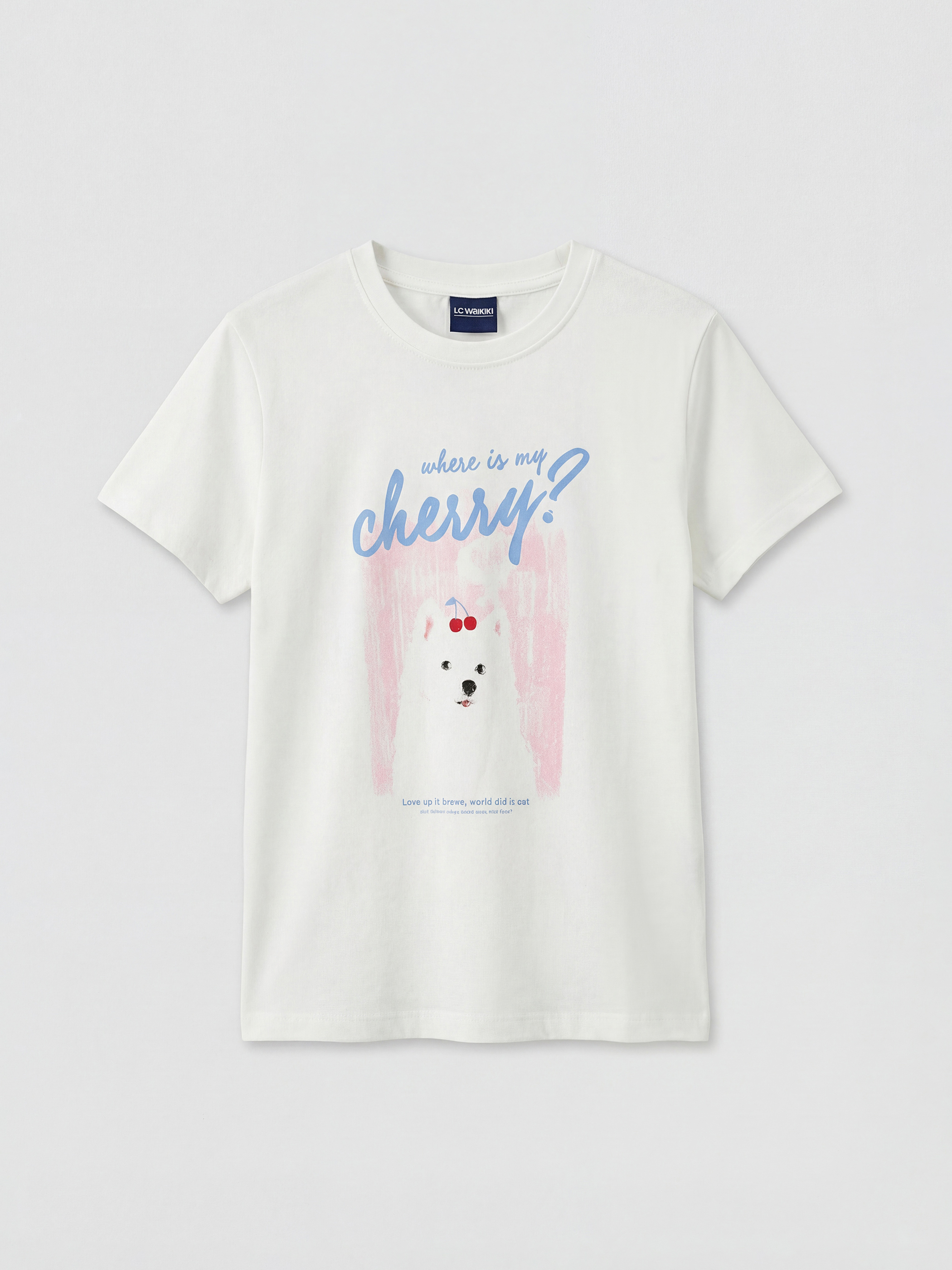 LCW Kids Crew Neck Printed Girl's T-Shirt - S6BU32Z4-R9J