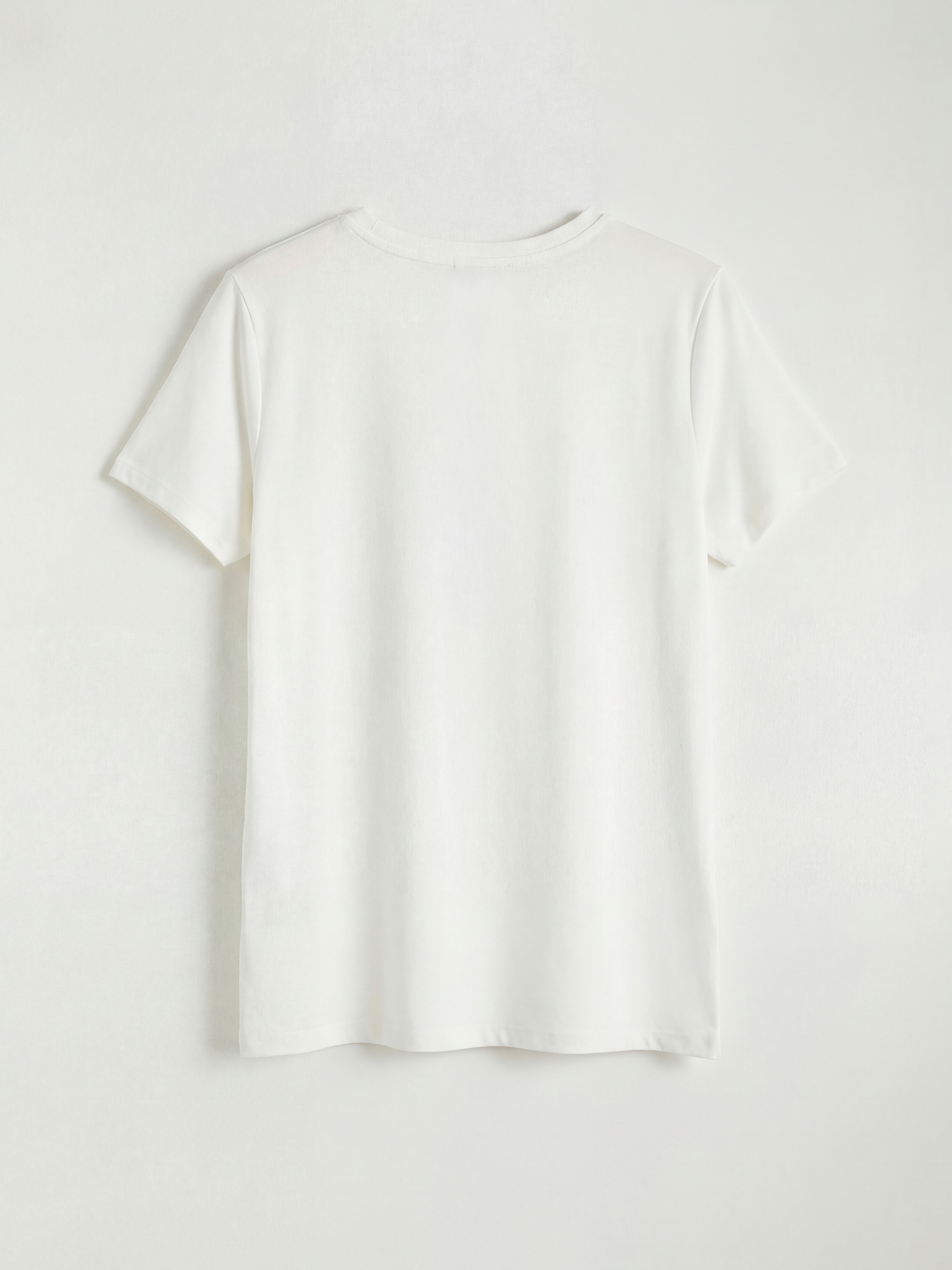 Woman ECRU T-Shirt-5