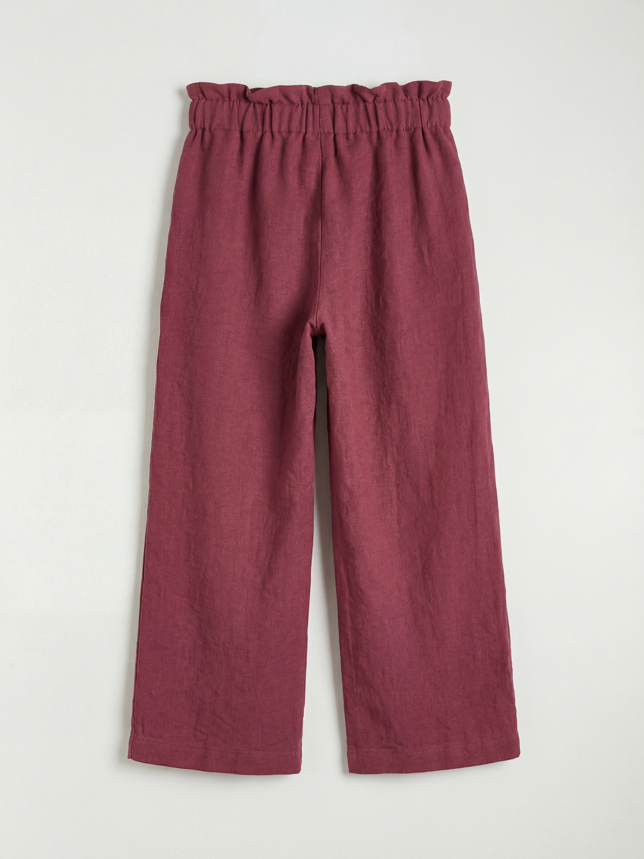 Girls' Muslin Blouse and Trousers with a Crew Neck.-3