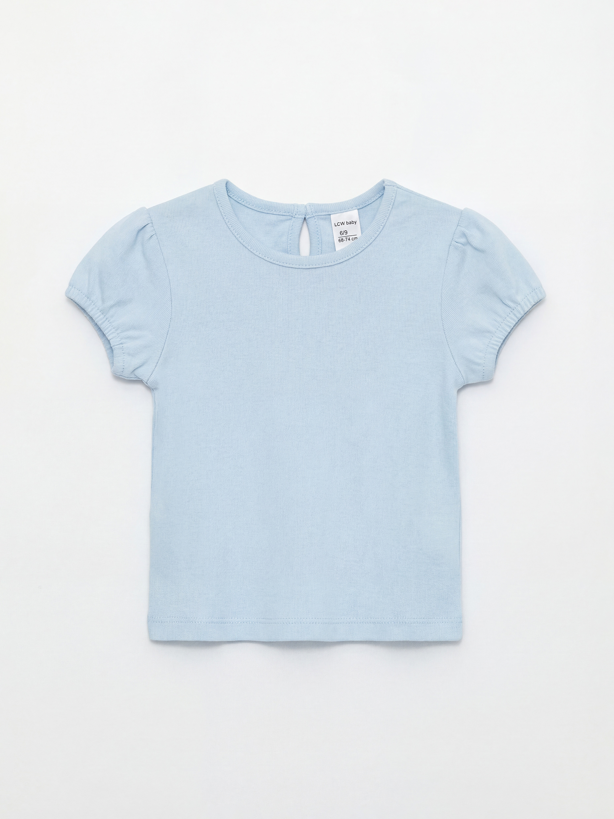 Ekru Bisiklet Yaka Çiçekli Kız Bebek Elbise ve Tişört-1